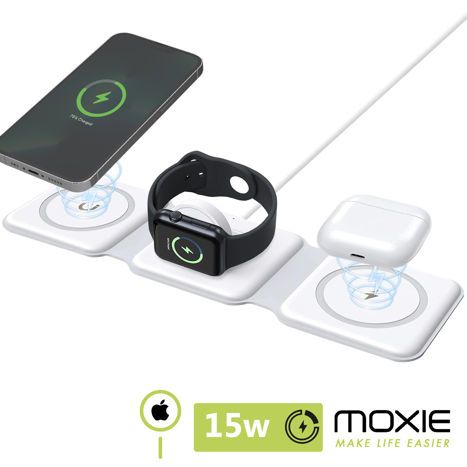 FLAT DOCK RICARICA PER IPHONE 6 BIANCO - Compatibile - Foto 2