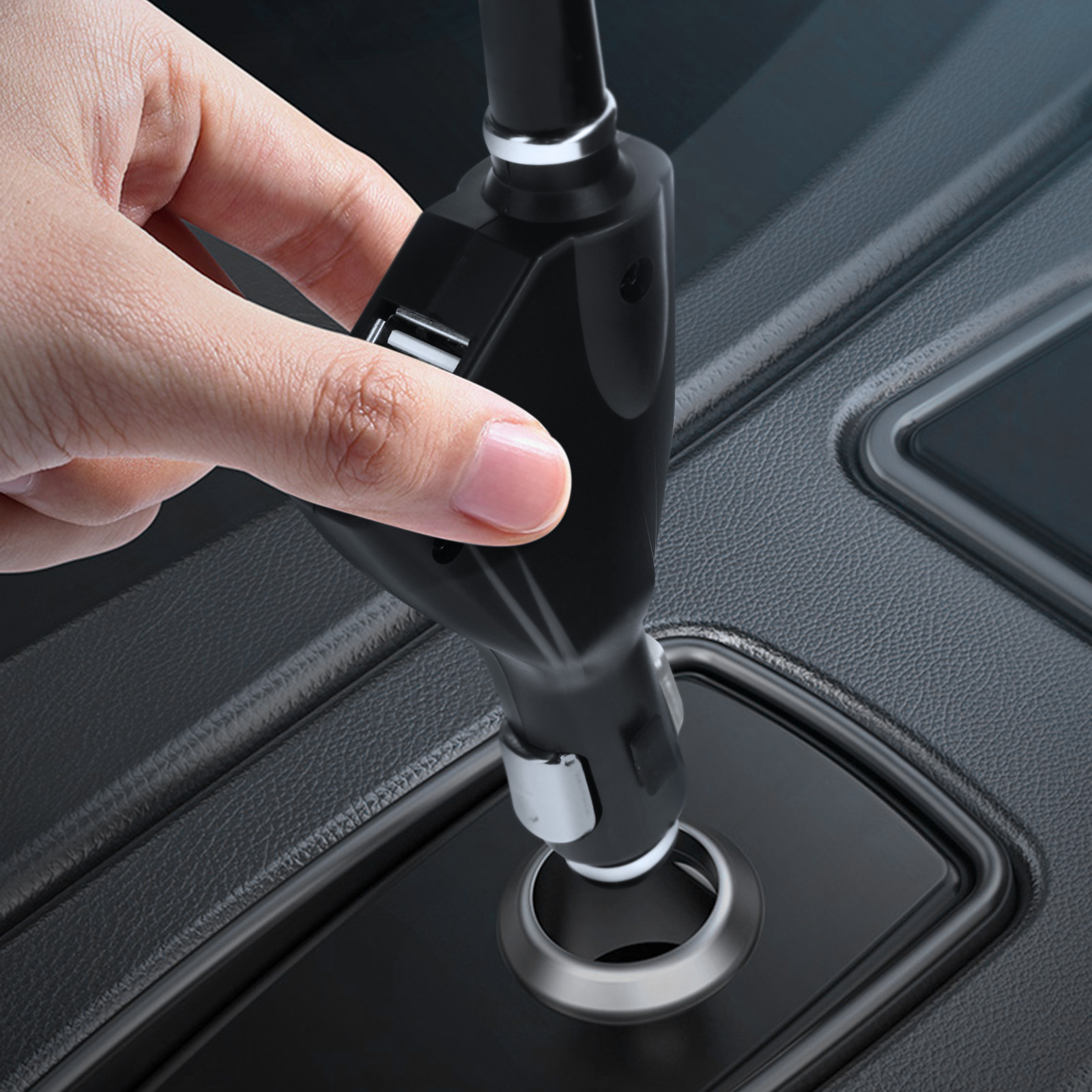Support Voiture Actif avec 2x Prises USB - Franais