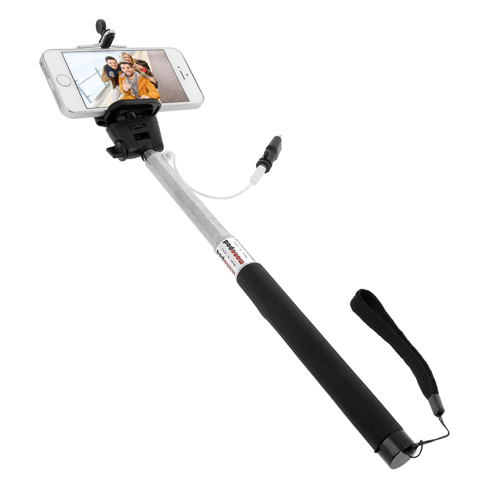 Perche télescopique Bigben Interactive Selfie Stick Noir - Accessoire