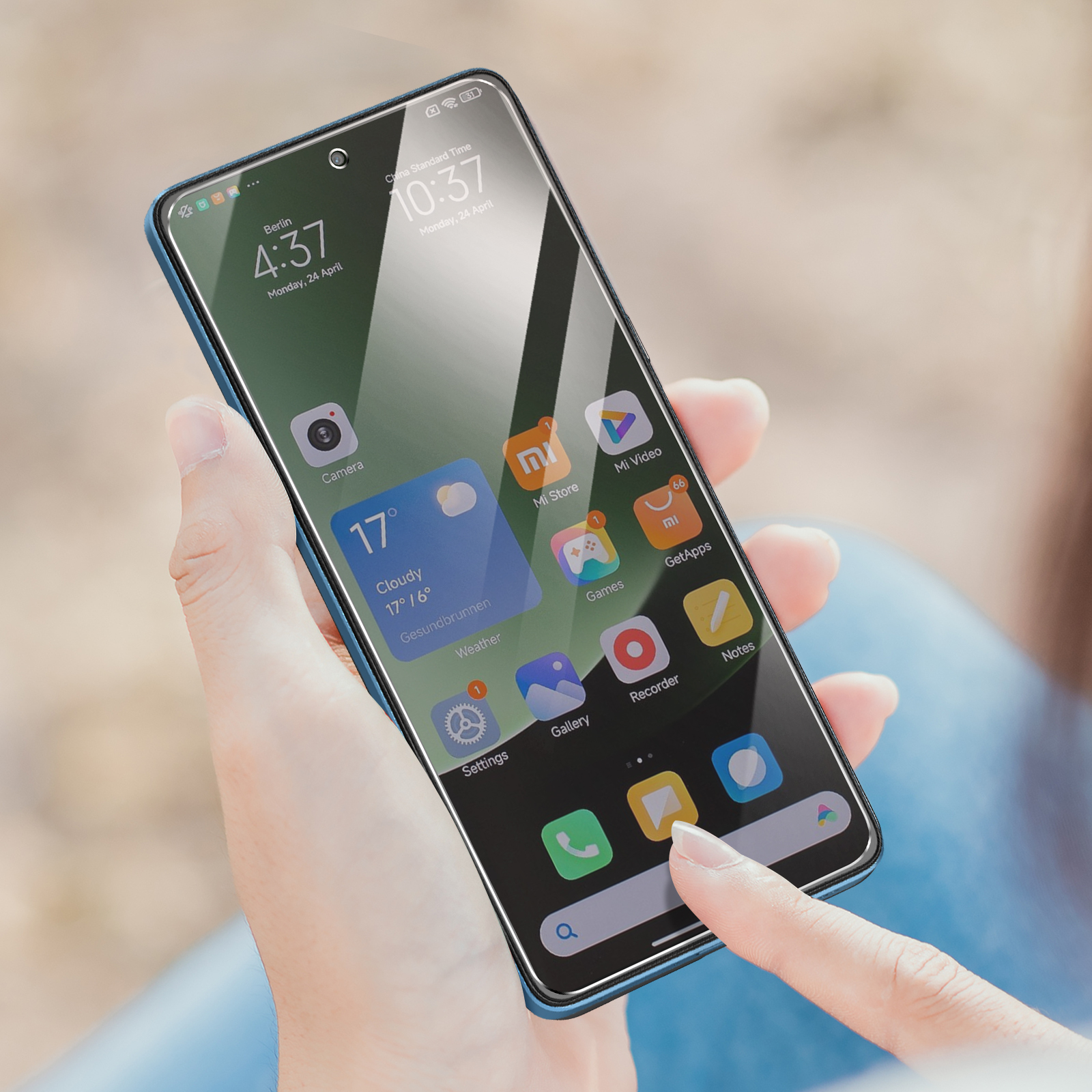 TGP Vetro Protettivo Per Xiaomi Redmi Note 13 4G Con Applicatore EcoMagic - Autoinstallante, Anti-graffio 9H, Zero Bolle