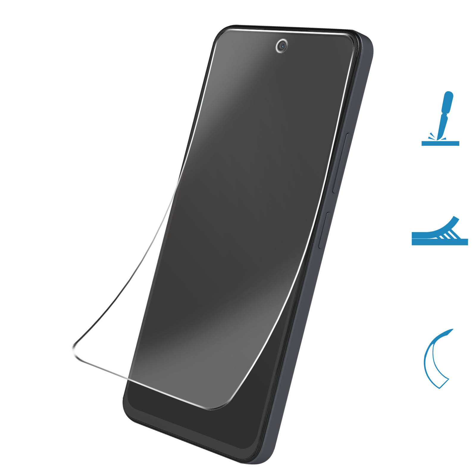 Pellicola Protettiva In Idrogel Privacy Per Xiaomi Redmi 10C - Anti-spia, Anti-urto, Copertura Totale Con Kit Applicazione (Spatola, Salviette) - Spedito Dalla Spagna