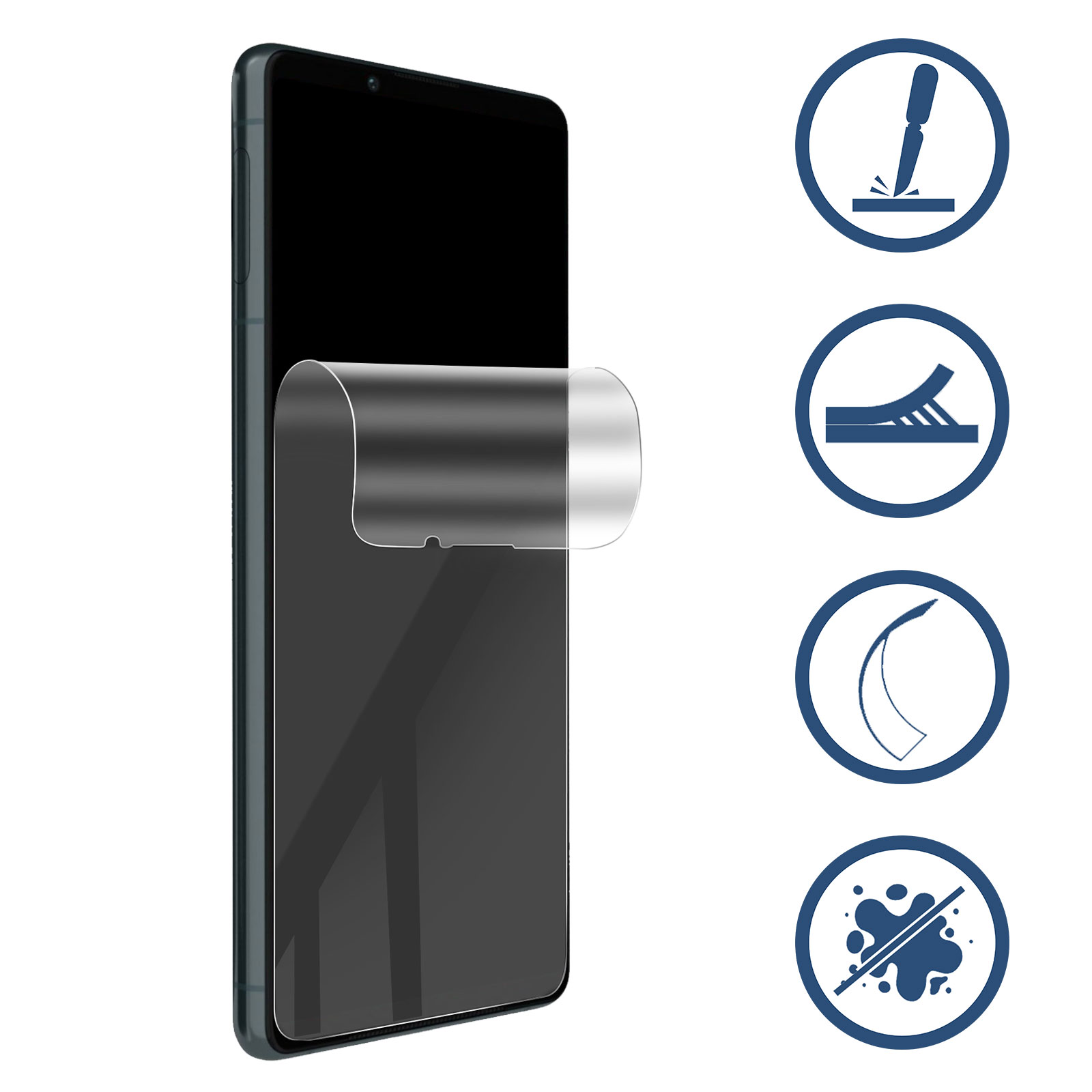 6 Films De Protection Écran Pour Sony Xperia Style / T3 – Cristal Clair (PET Robuste)