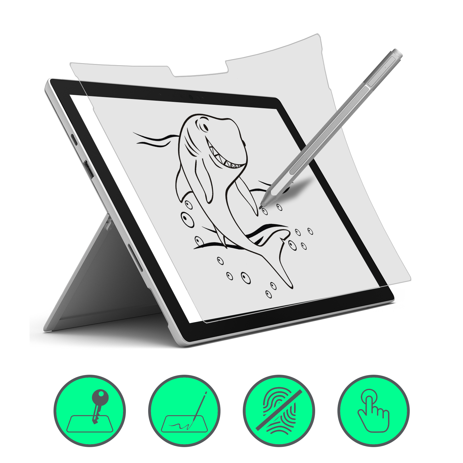 2 Protezioni Schermo Originali VETRO TEMPERATO Per Microsoft Surface - Foto 13