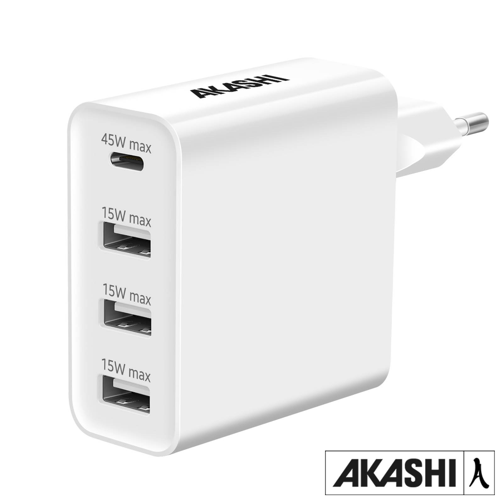 Chargeur Secteur Swissten GaN 100W – 3x USB-C + USB – Charge Rapide Compact – Noir