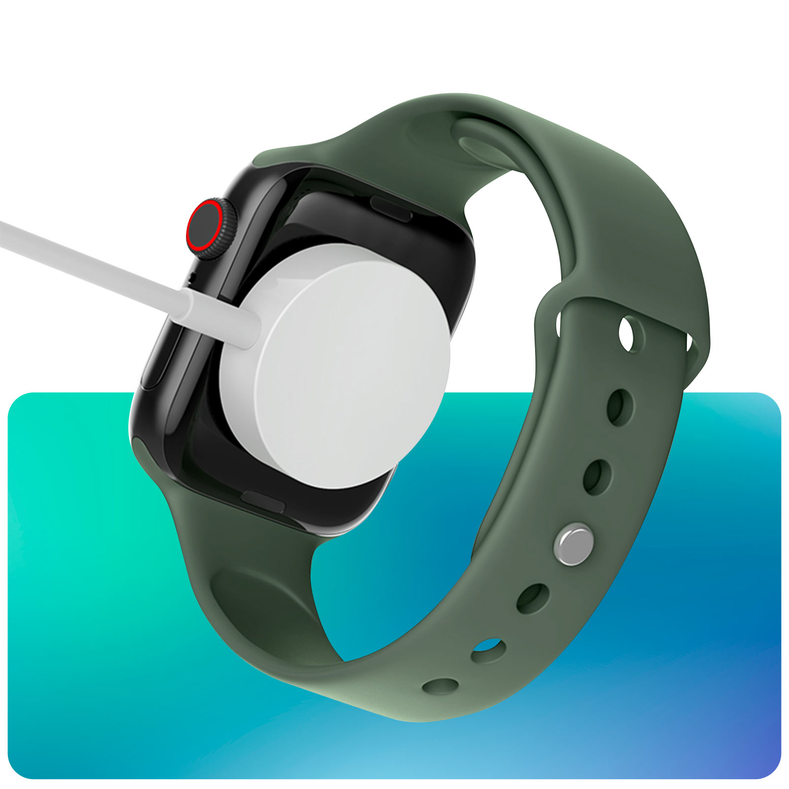 Cavo Di Ricarica Magnetico Compatibile Con Smartwatch AcclaFit P5 (1 Metro, Bianco) - 2