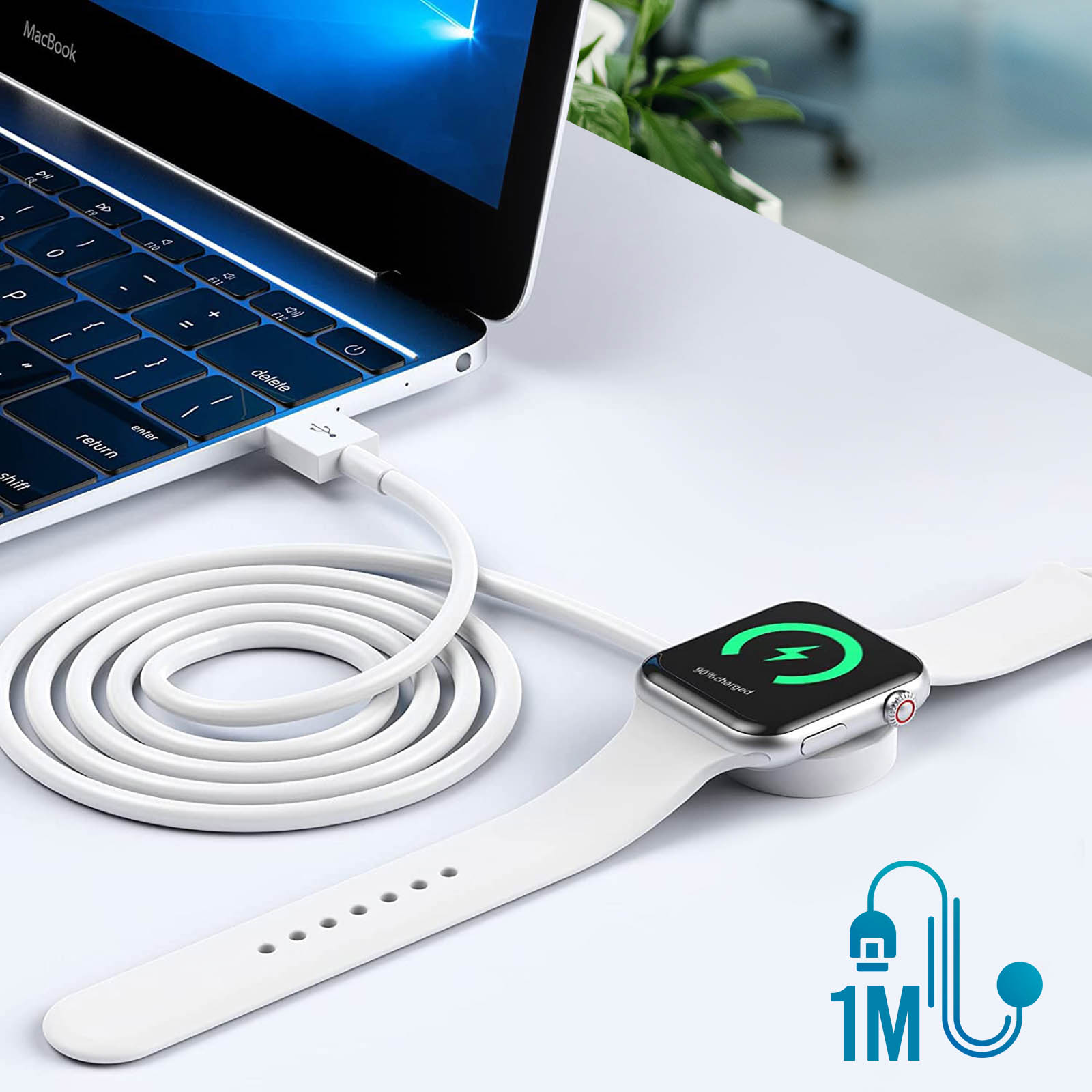 Cavo Di Ricarica Magnetico Per Orologio Smartwatch COLMI P71 - Lunghezza 60/100 Cm, Connettore USB, Ricambio - 4