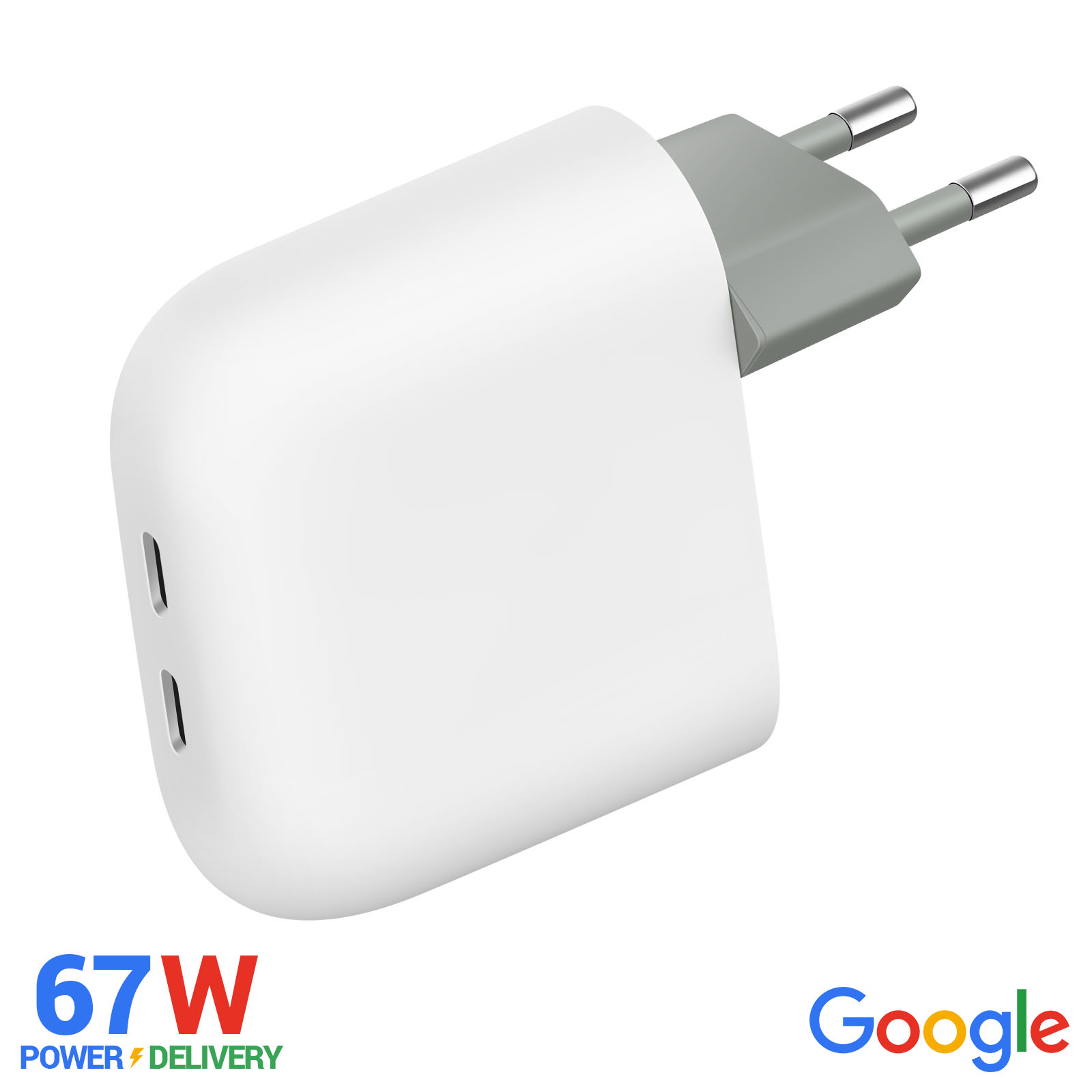 ChargeursecteurOriginalGooglePixelFlex,DoubleUSB-C67WPowerDelivery