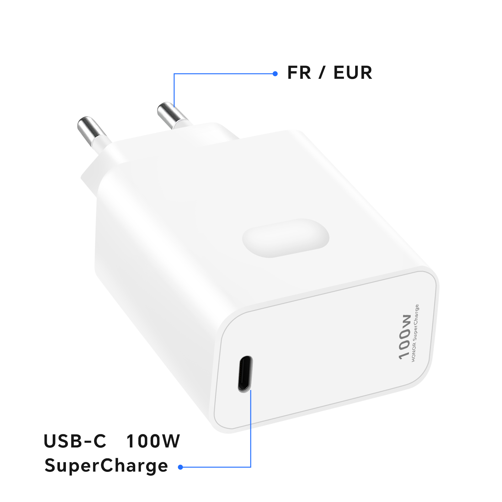 Caricabatterie Originale Huawei Honor SuperCharge 100W Con Cavo USB-C Da 6A – Potenza E Sicurezza Al Top
