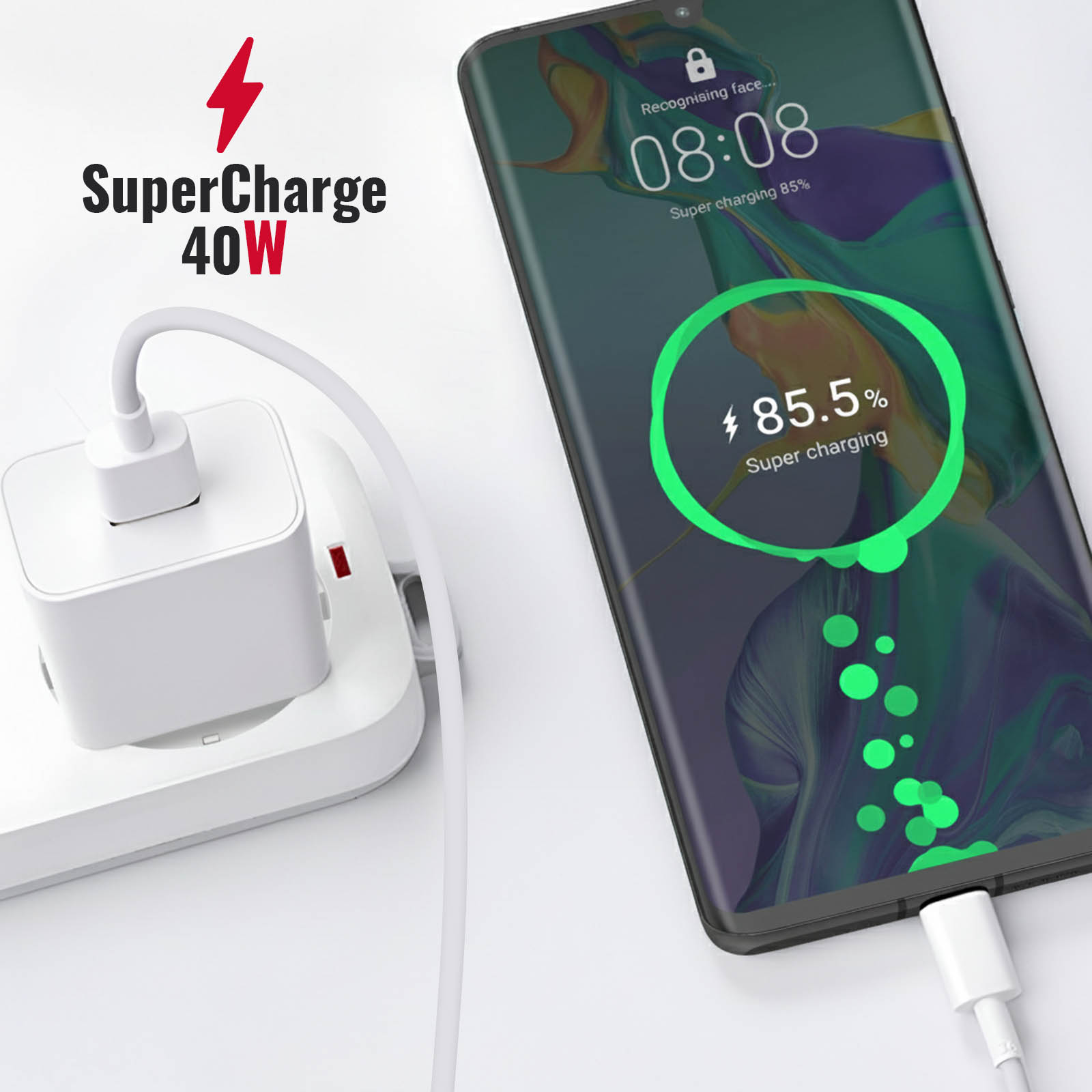 Huawei Cavo Fast Type-C Ap71 Supercharge Cavetto Ricarica Veloce Cavo