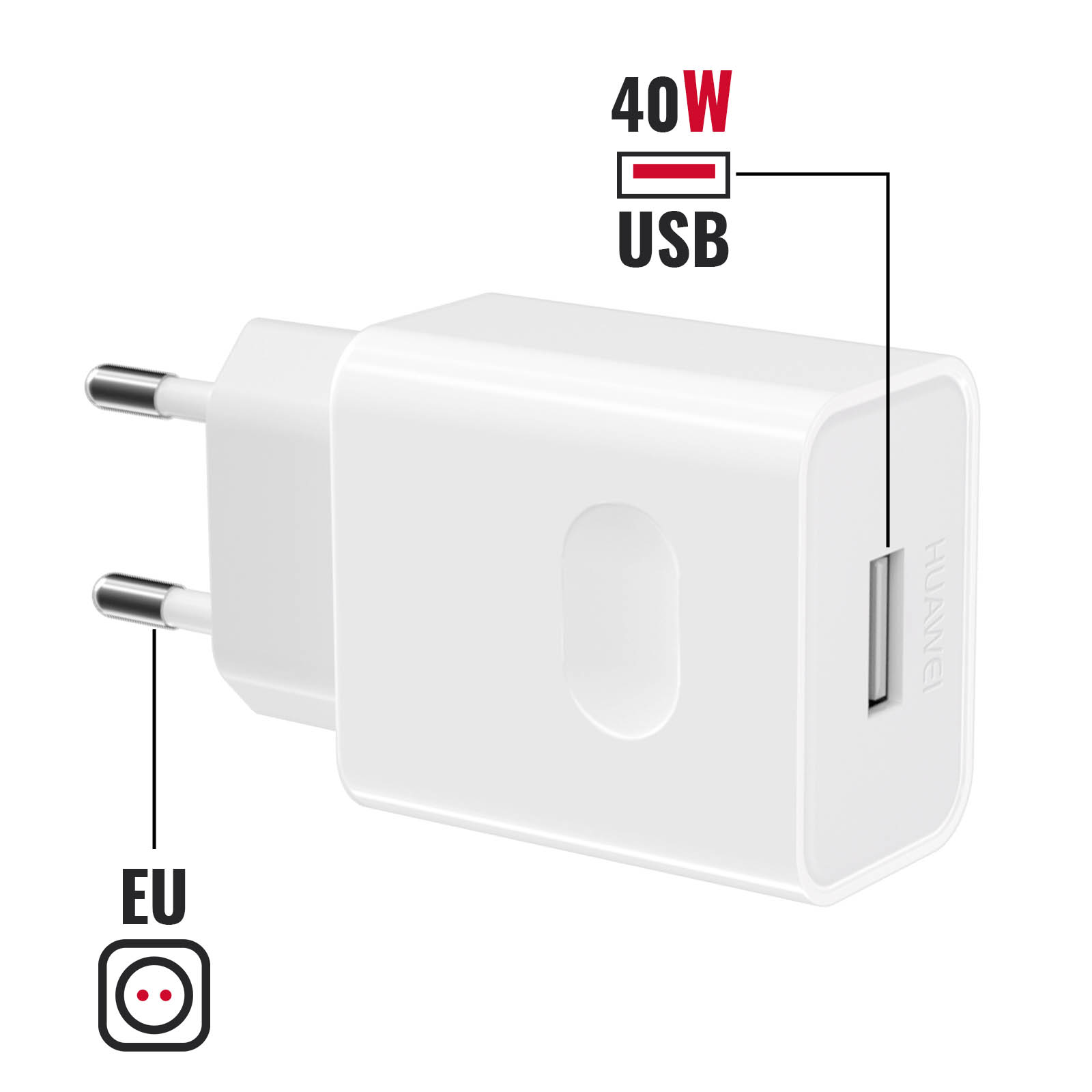 Caricabatteria Originale SuperCharge + cavo Type C per Huawei Mate 20