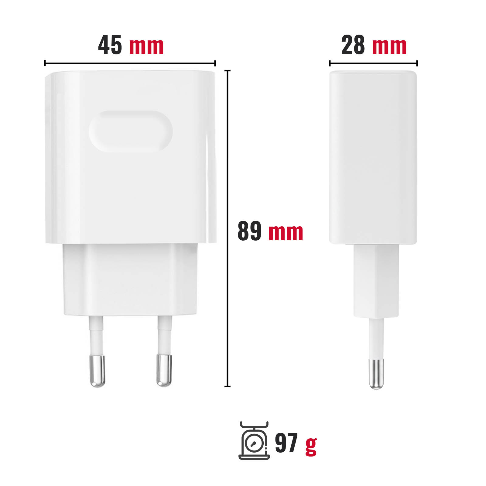 CARICABATTERIE AUTO RICARICA rapida universale USB PD mini doppia porta