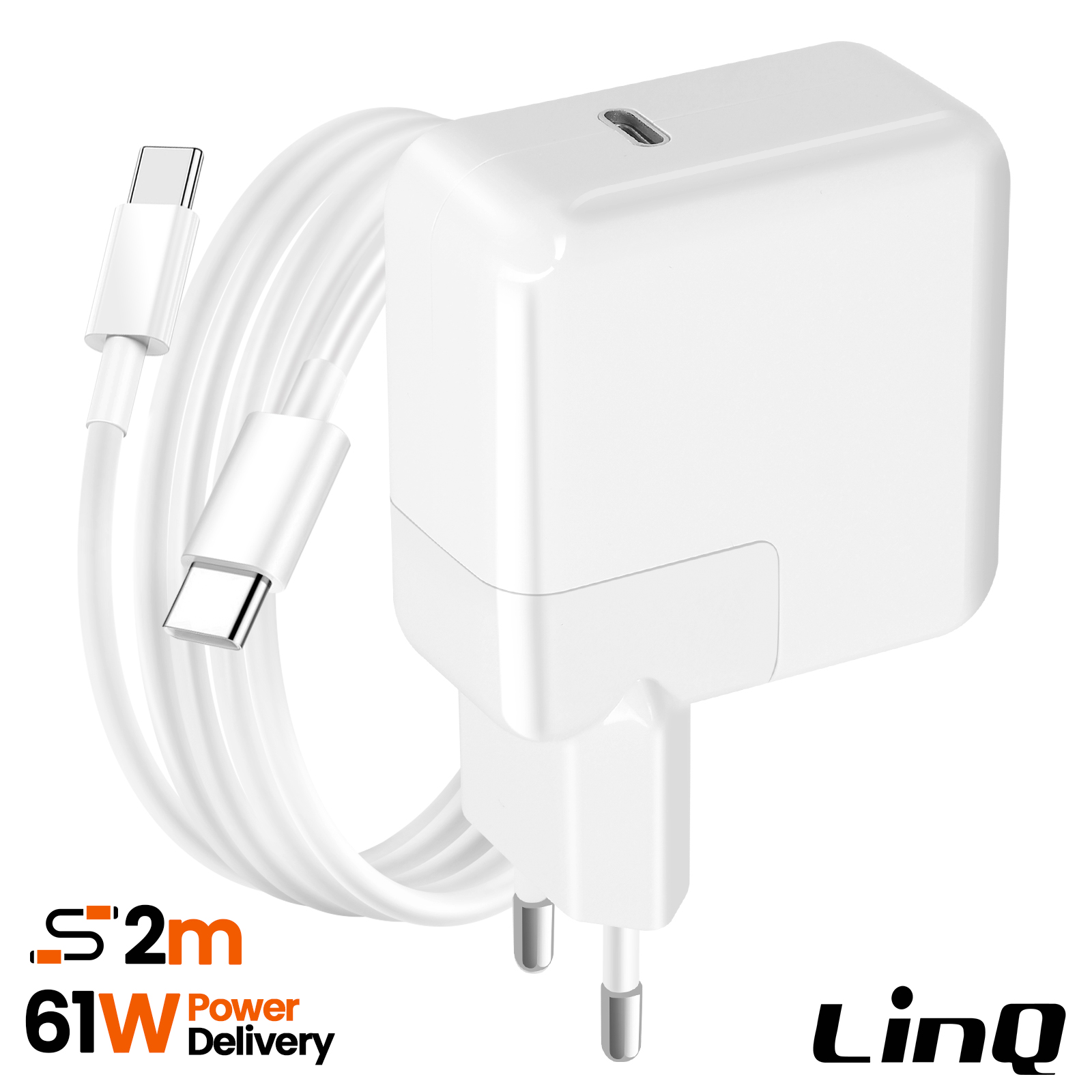 Caricatore USB C 96W Per MacBook Pro 16/15/14/13 E MacBook Air M3/M2/M1 | Adattatore Con Cavo Da 6,6 Piedi 5A, Ricarica Rapida In 1h47
