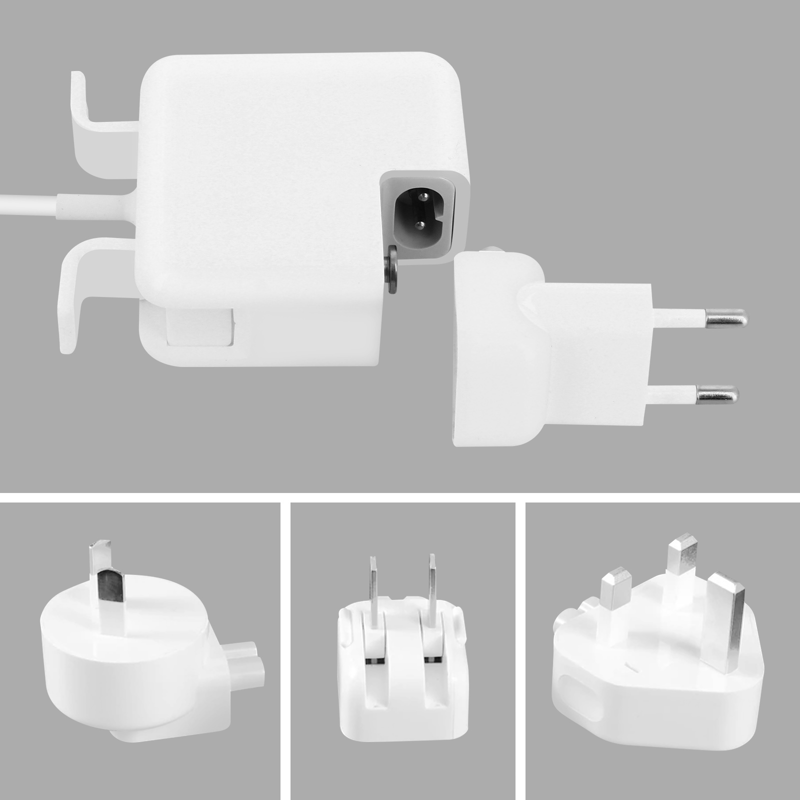 Caricabatterie 45W Per MacBook Air 11" E 13" (Mid 2012-2017) - Connettore Magnetico L-Tip, Protezioni Integrate, Compatto E Affidabile (bianco)
