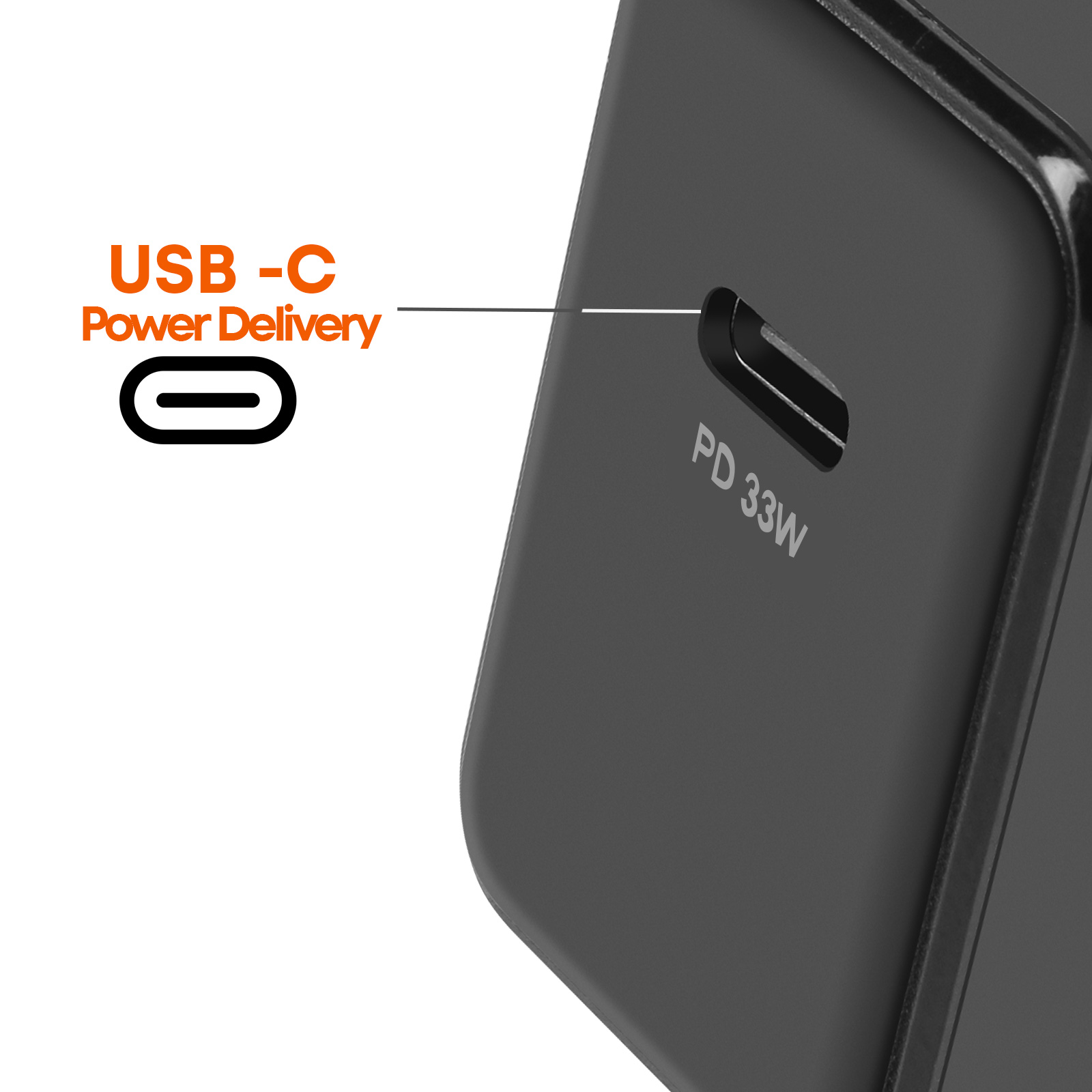 Belkin Caricabatterie USB-C da 25W per iPhone (20W) e Samsung (25W) - Nero - USB