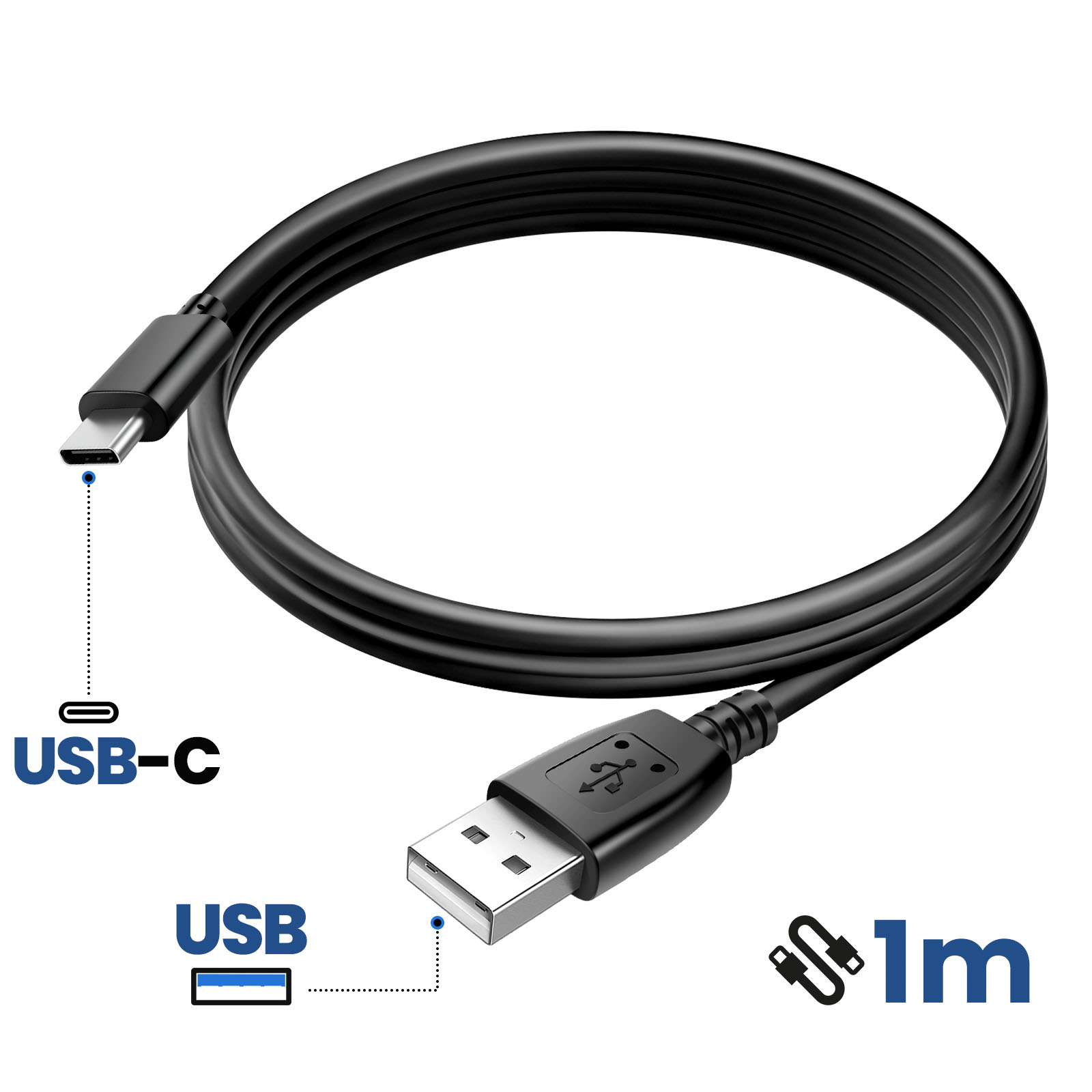 Caricatore 5V 2A Con Cavo Type-C 1m – Compatibile Con Brondi Contender E Dispositivi USB-C - 3