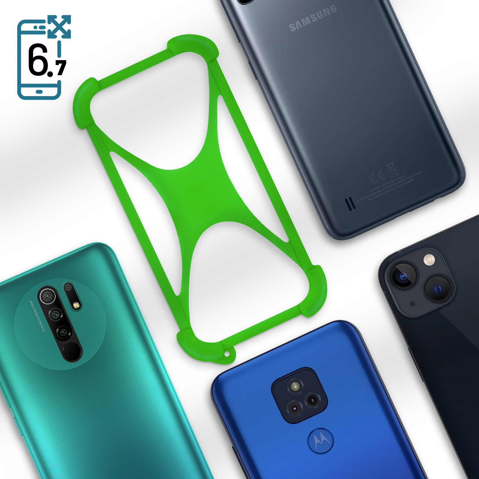 KJYFOANI Custodia Per Emporia Smart 5 Mini - Cover Morbida In Silicone Trasparente, Antiurto E Leggera, Cristallo