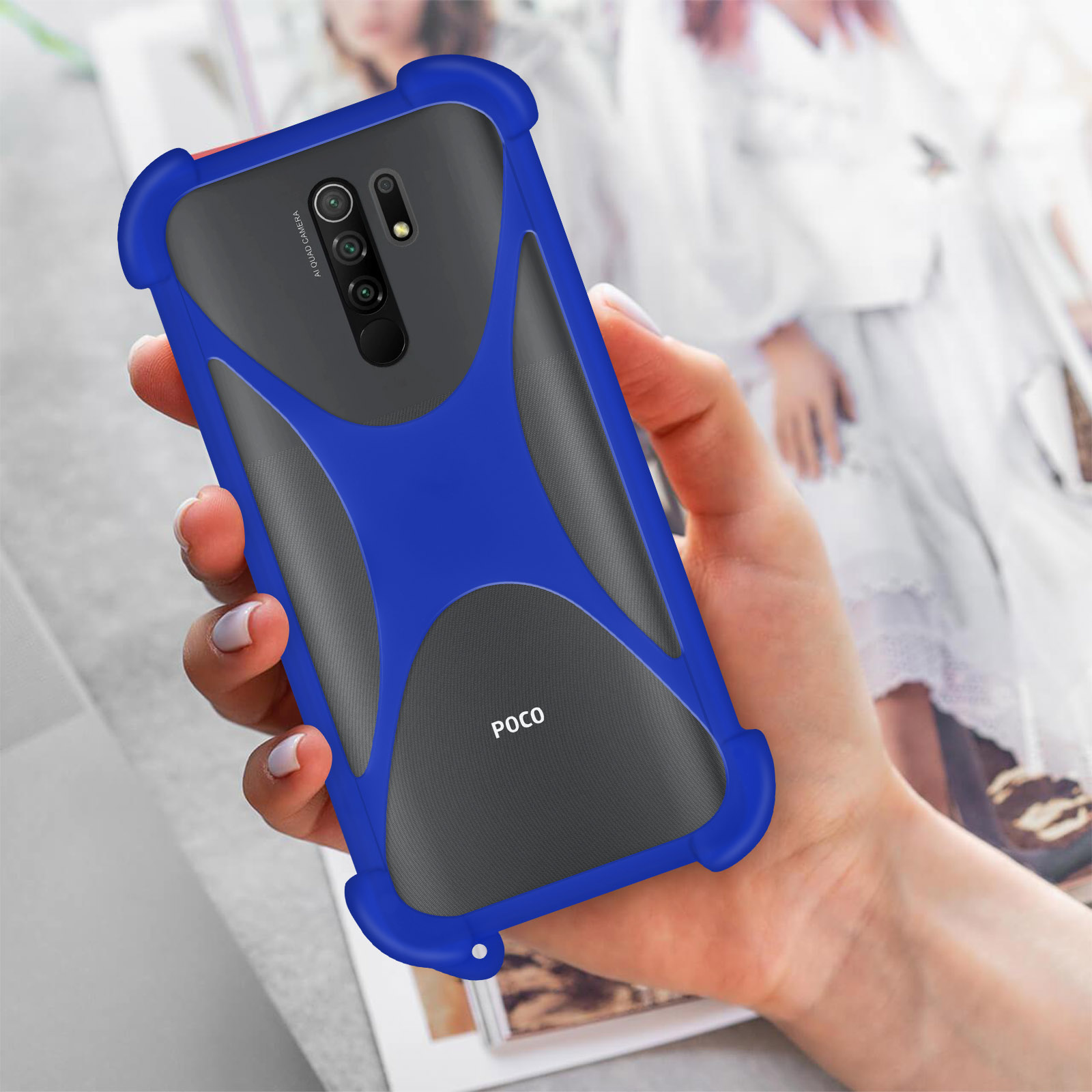 EbestStar Cover Per Wiko Pulp 4G – Custodia Silicone TPU Antiurto Blu Scuro + Vetro Temperato 9H - 2