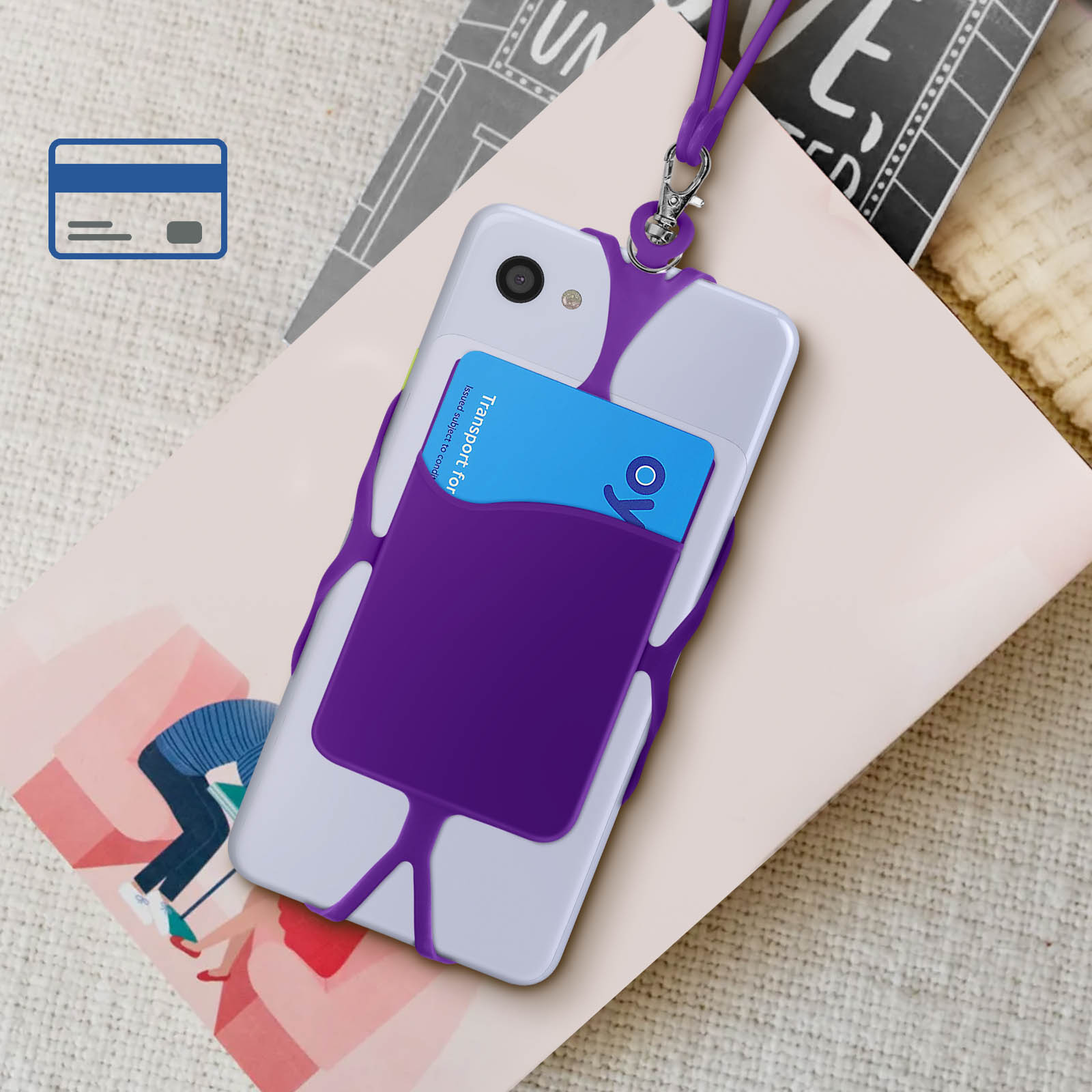 Cover Semirigida per iPhone 12 Pro Max Cordino Nylon 80
