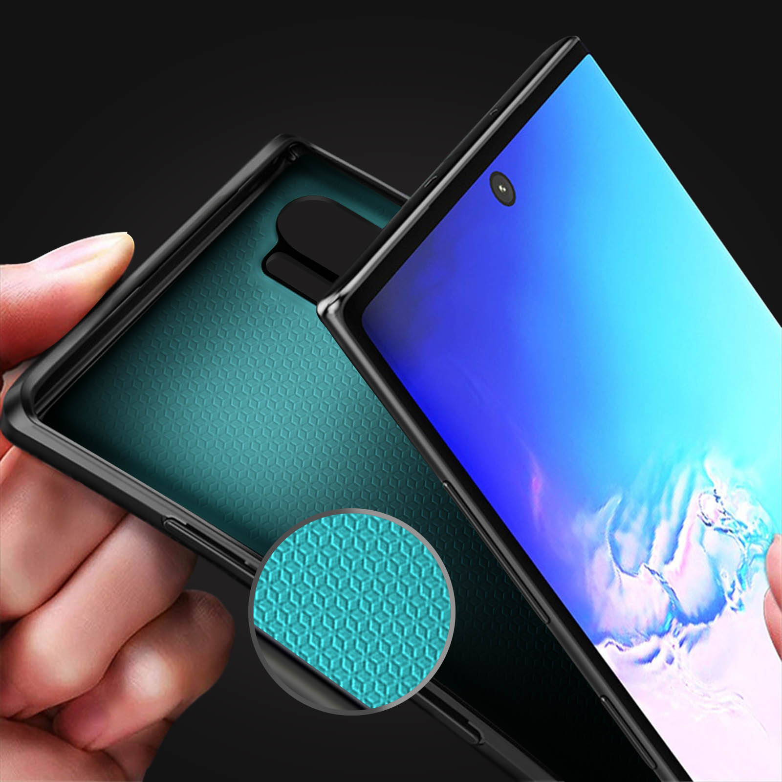 Be.ez LA Robe Custodia Protettiva Per Galaxy Tab/Note 10.1 | Schiuma Poliuretano Nero/Lampone - 2
