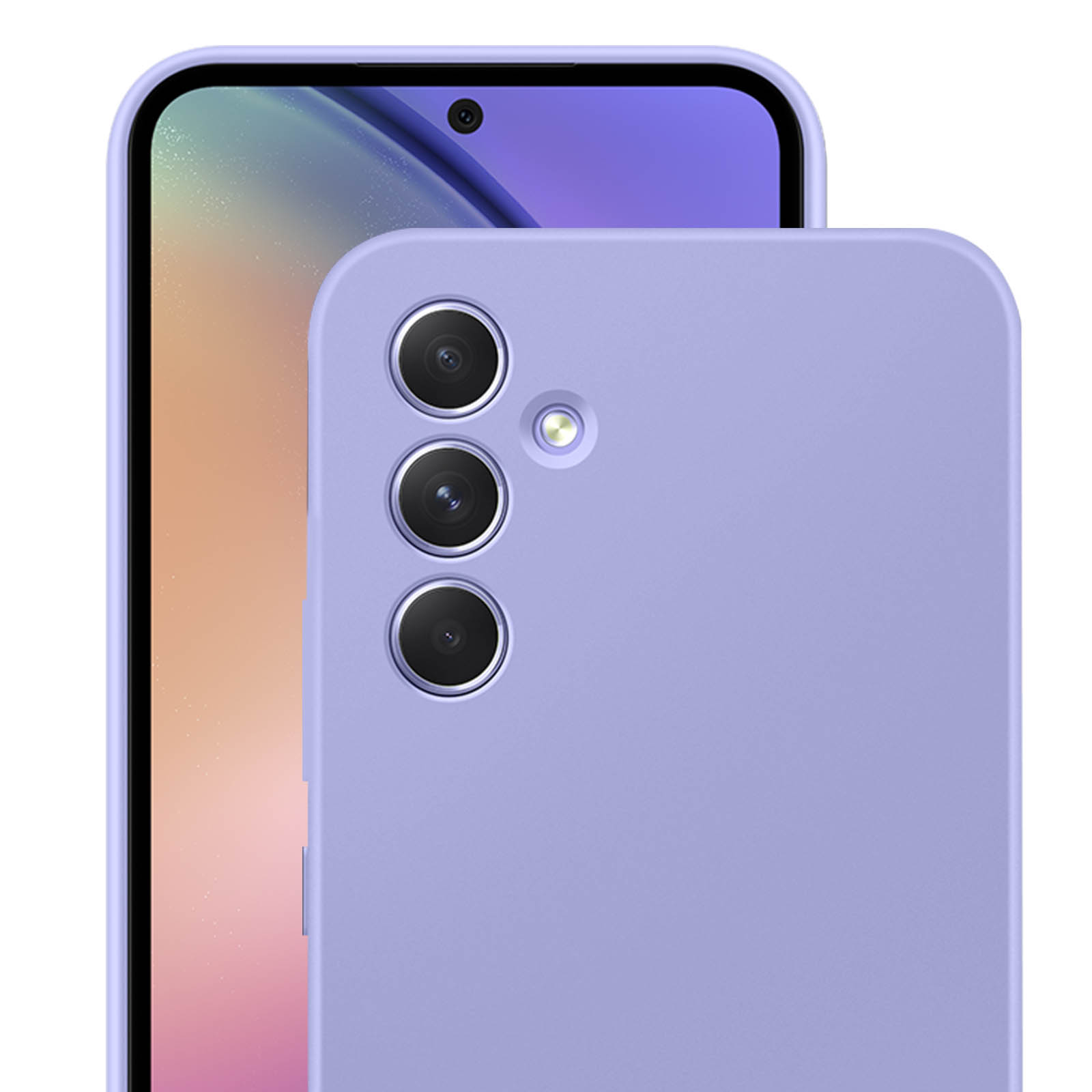 OONESS Cover per Sasung Galaxy A54 5G Custodia,Con 2 Pellicola Vetro