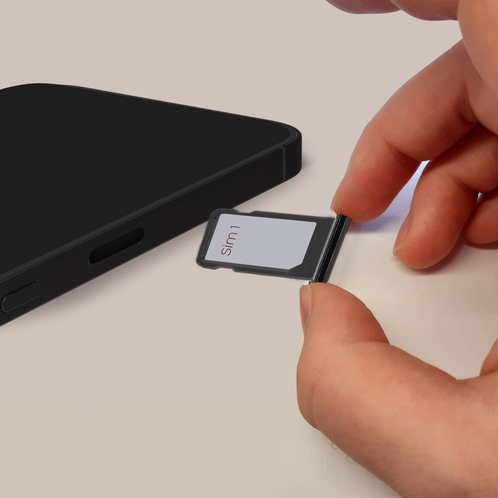 ExtKry Tiroir Carte SIM Xiaomi 14 Ultra - Support SIM + Outil Éjection Noir Qualité Origine