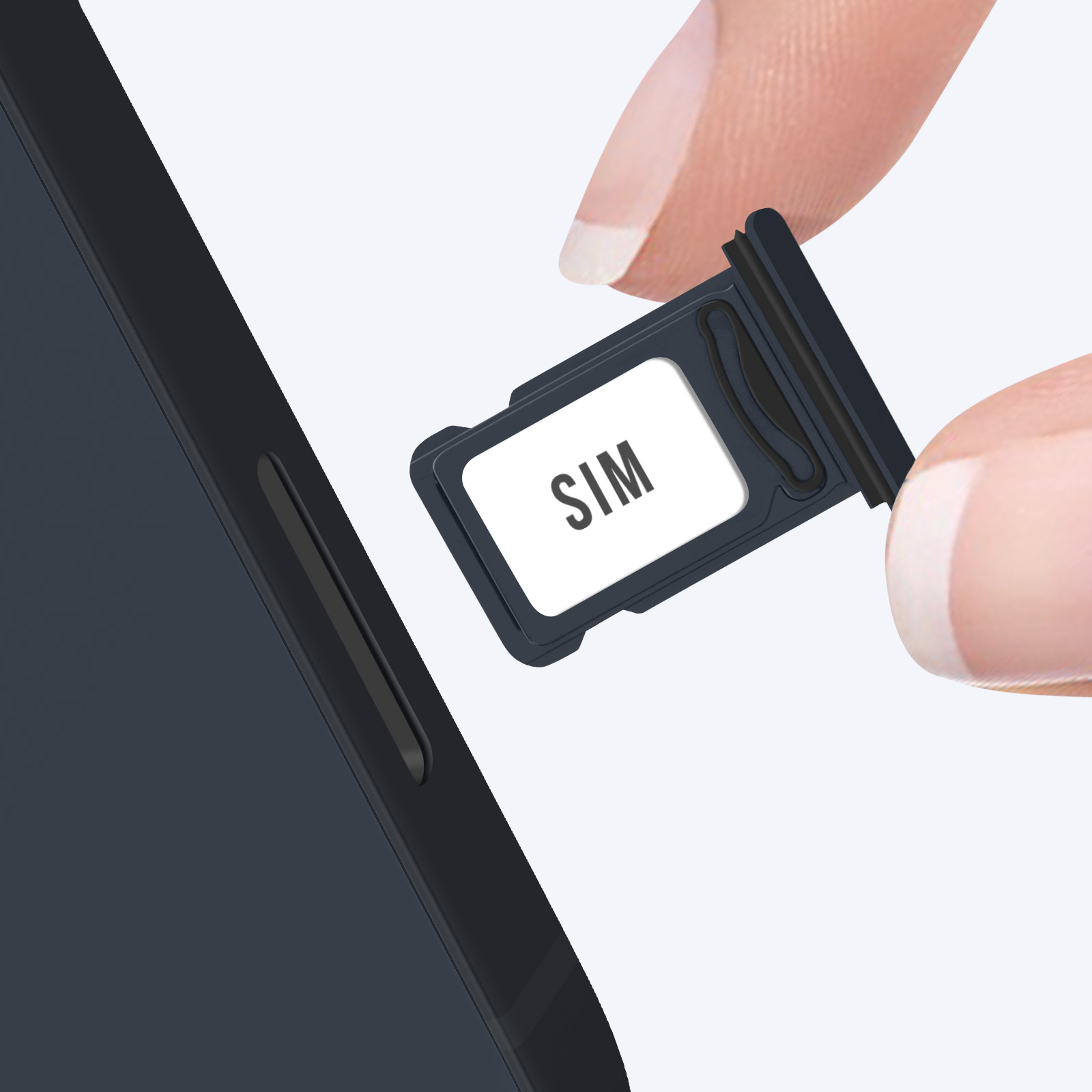 Vassoio Porta SIM Nero Per IPhone 8 Plus - Ricambio Generico Con Garanzia 3 Mesi