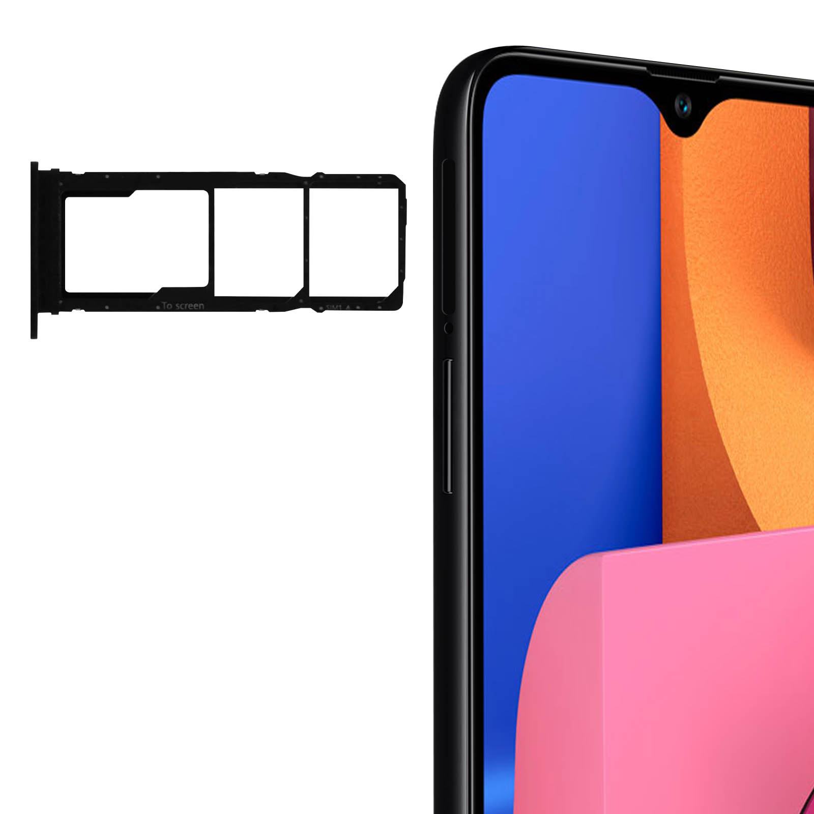 Tiroir SIM/SD Pour Xiaomi Redmi 7 - Rouge - Pièce D'origine Neuve