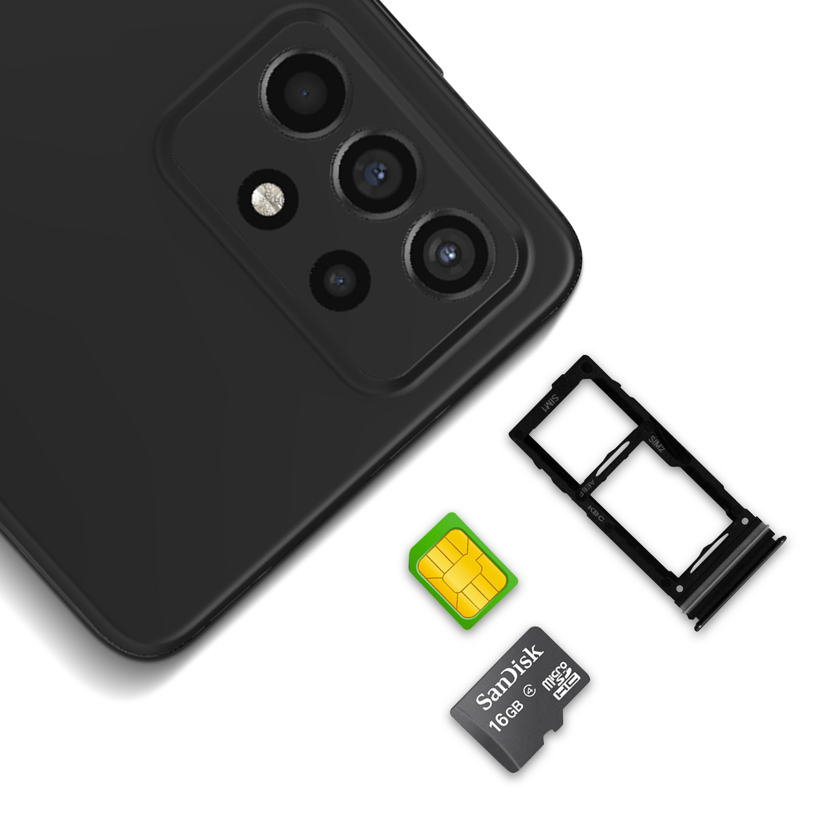 Bandeja SIM para Samsung Galaxy A52 4G, A52 5G, A72 - Original