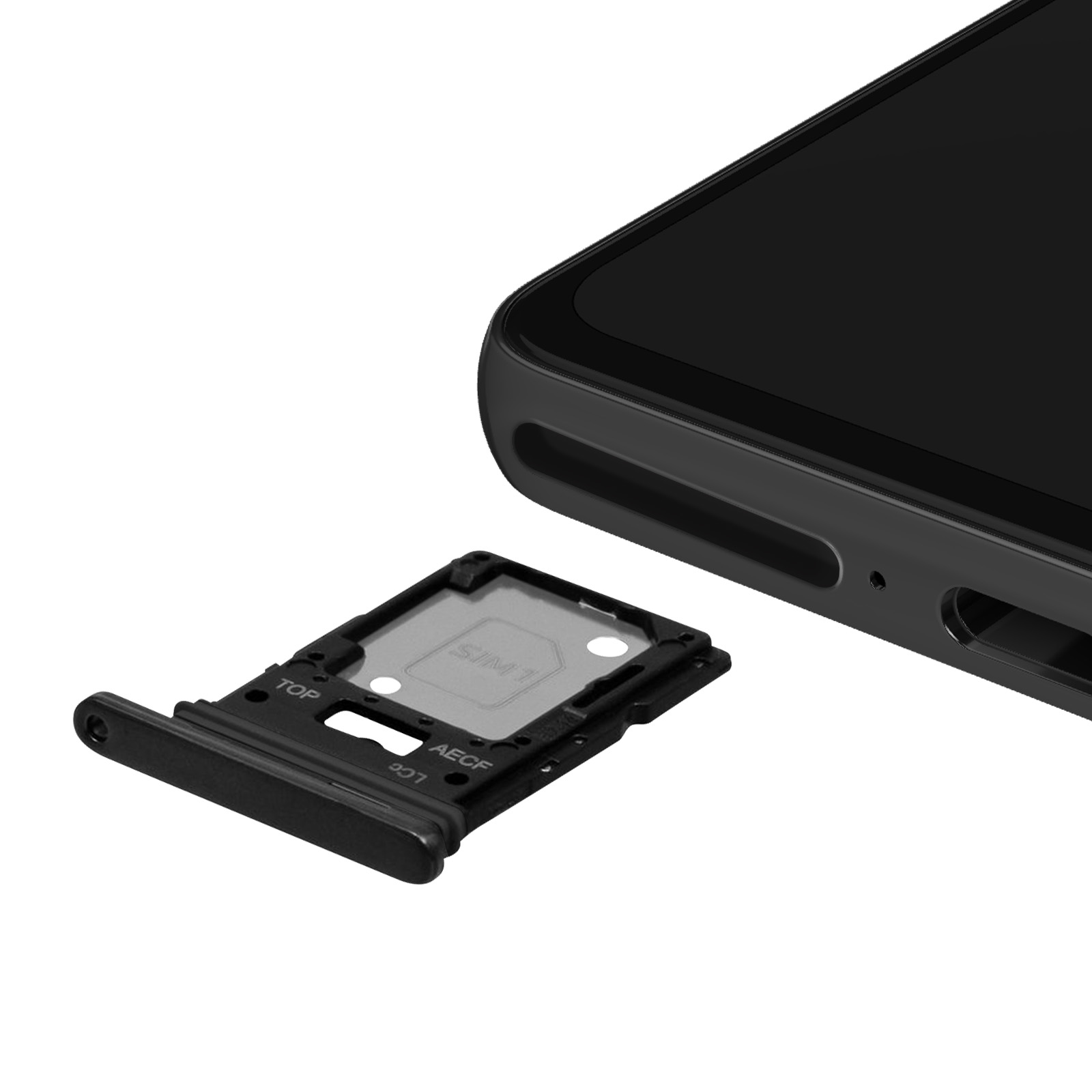 Tiroir SIM Samsung A53 5G, Nano SIM + Micro-SD - Noir - Français