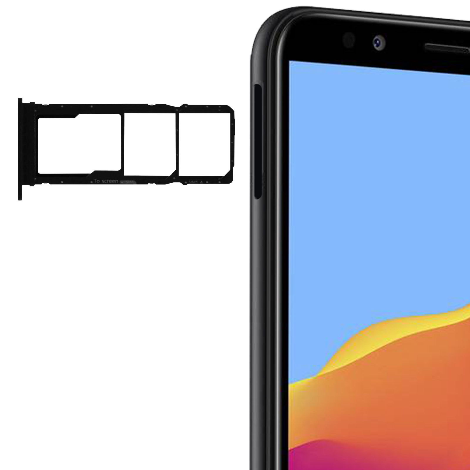 Tiroir SIM/SD Origine Pour Xiaomi Redmi 7 - Couleur Rouge, Neuf Sous Blister