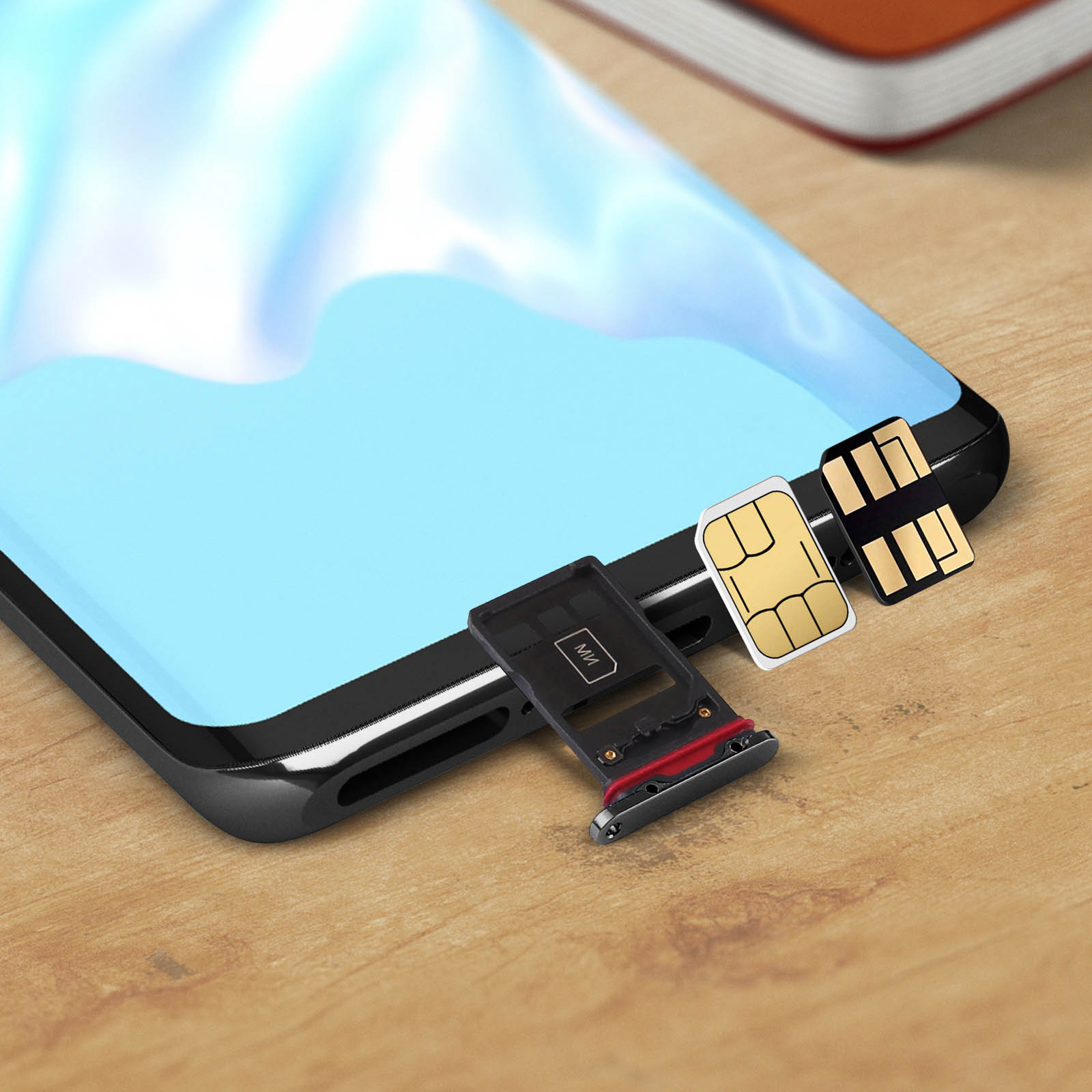 Eonpam Vassoio Carta SIM per (Oneplus 8T) qualità Originale Porta Scheda SIM Ricambio Slot Scheda Memoria SD con Pin della Scheda SIM(Verde