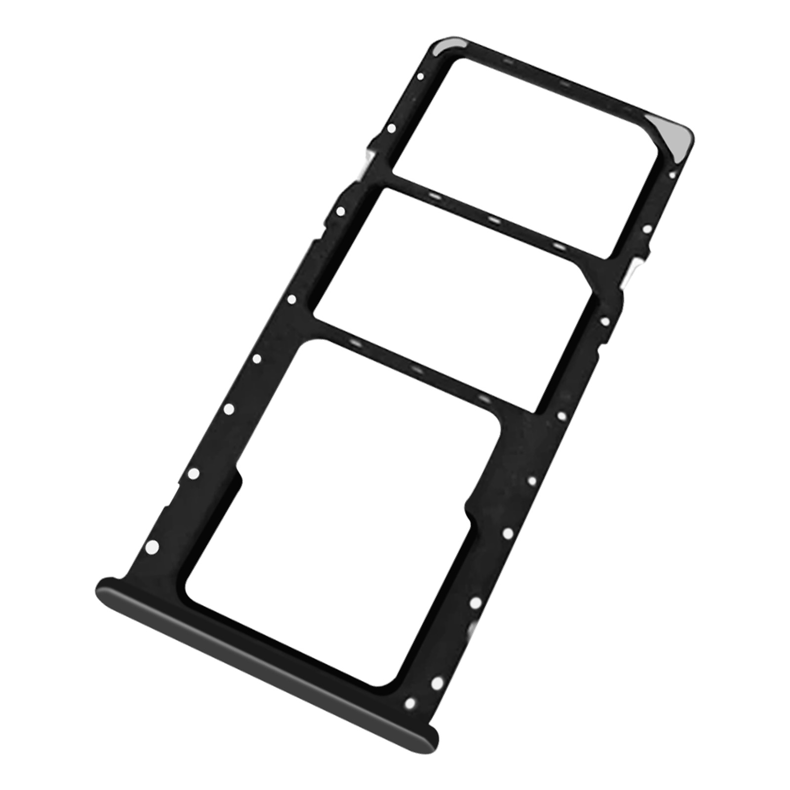 Tiroir Double SIM + MicroSD Pour Huawei Y6 2018 – Noir, Neuf, Avec Outil De Remplacement
