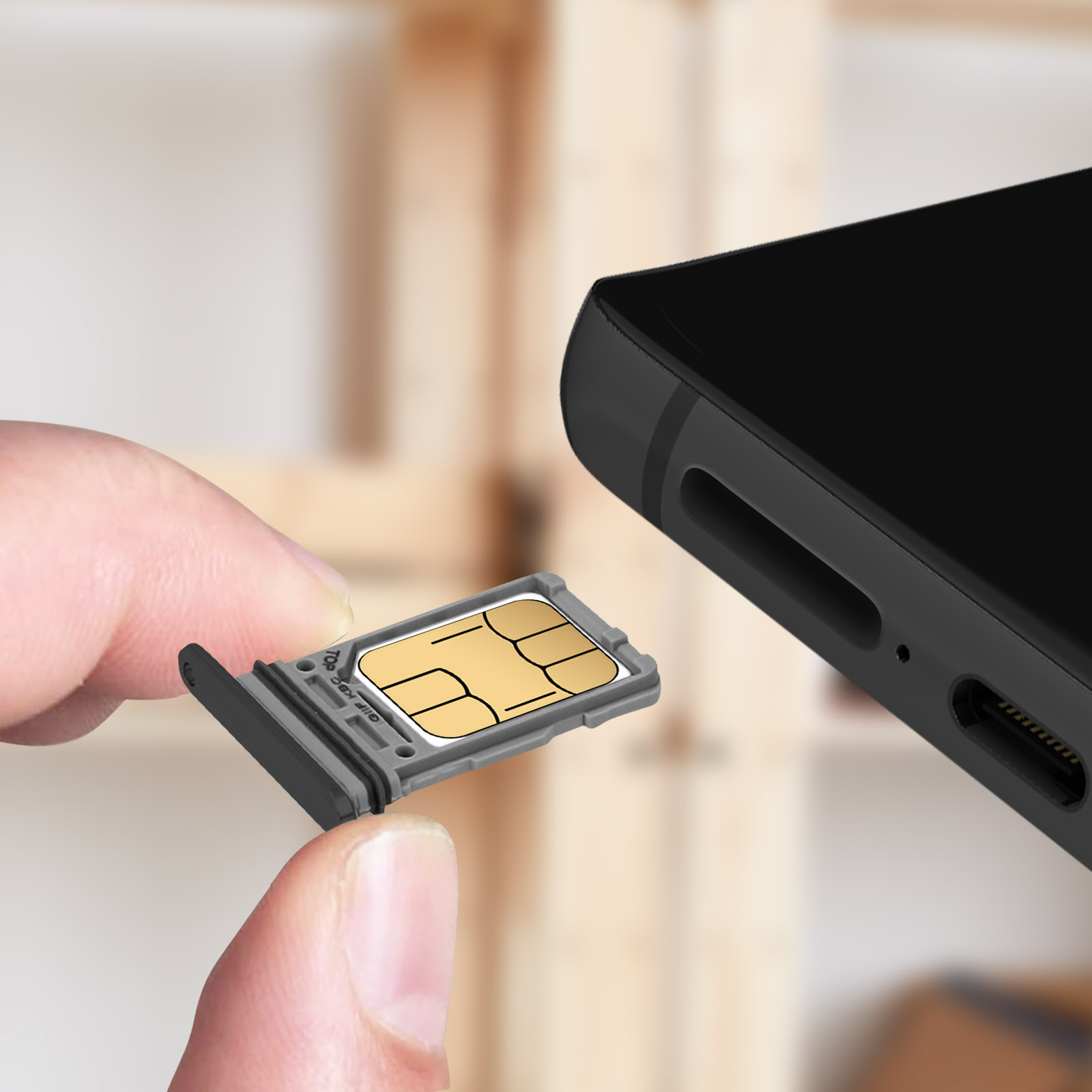 Tiroir Carte SIM Pour Sony Xperia XA1 Ultra G3221 Noir - Neuf D'origine