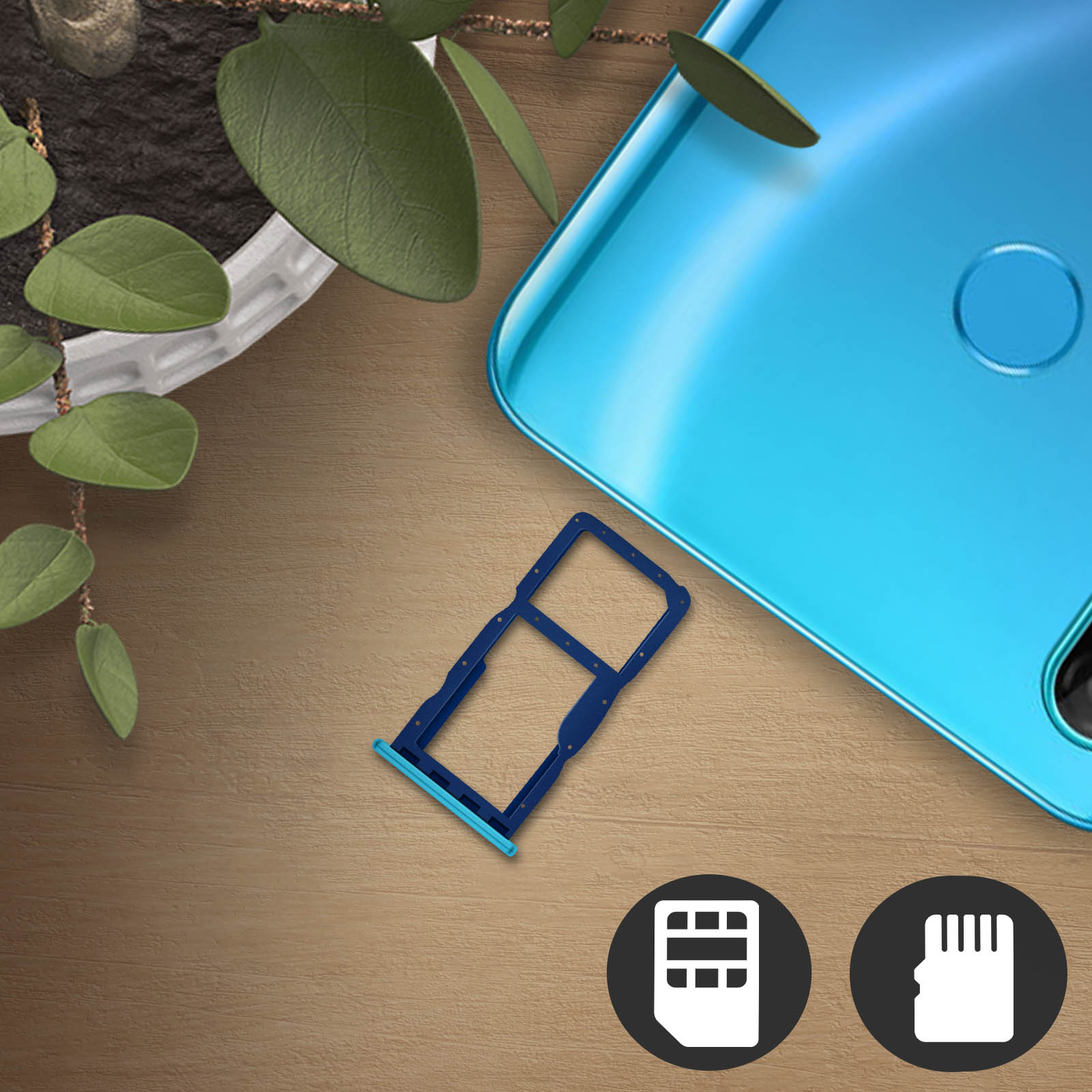 Cassetto Porta SIM E Micro SD Rosa Per Huawei P20 Lite – Ricambio Originale Compatibile