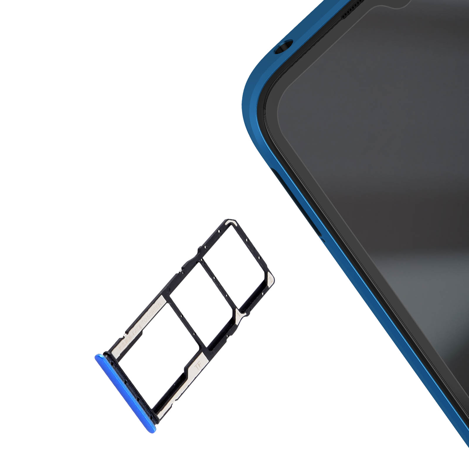 Carrello Lettore Sim + Sd Card Reader Per Xiaomi Redmi Note 8 / 8t Nero Carrello Lettore Sim + Sd Card Reader Per Xiaomi Redmi Note 8 / 8t Nero