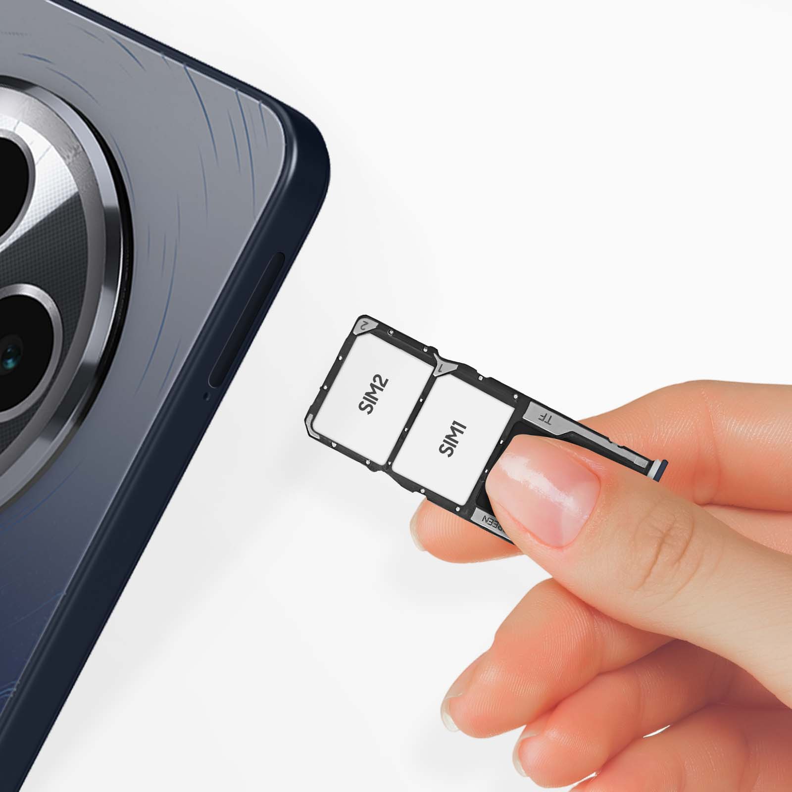Tiroir Plateau Support Carte SIM Bleu Pour XIAOMI 14T - Accessoire Original Compatible
