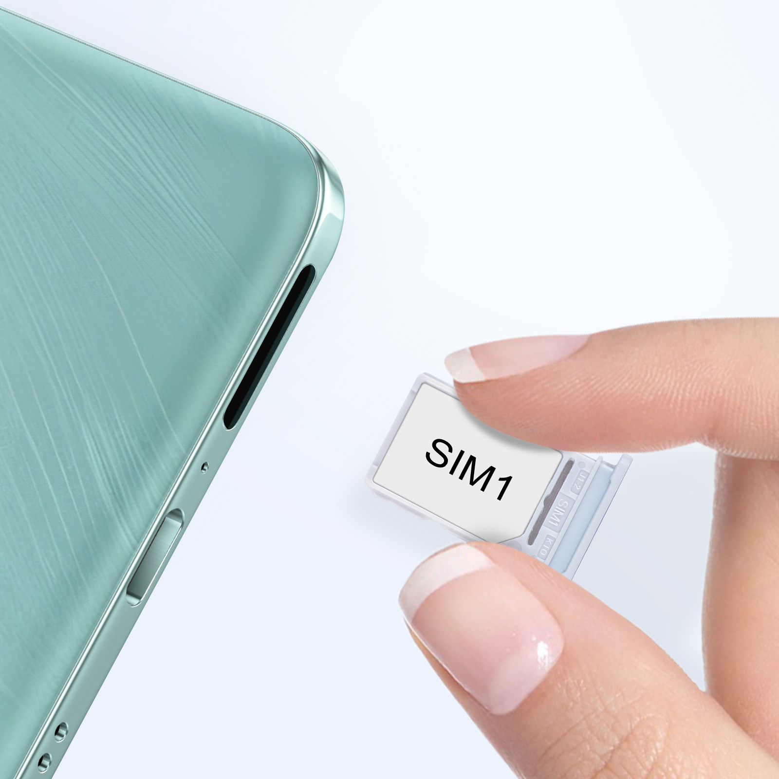 Tiroir Carte SIM Qualité Origine Pour Honor 200 Lite + Outil D'Éjection - Bleu Foncé