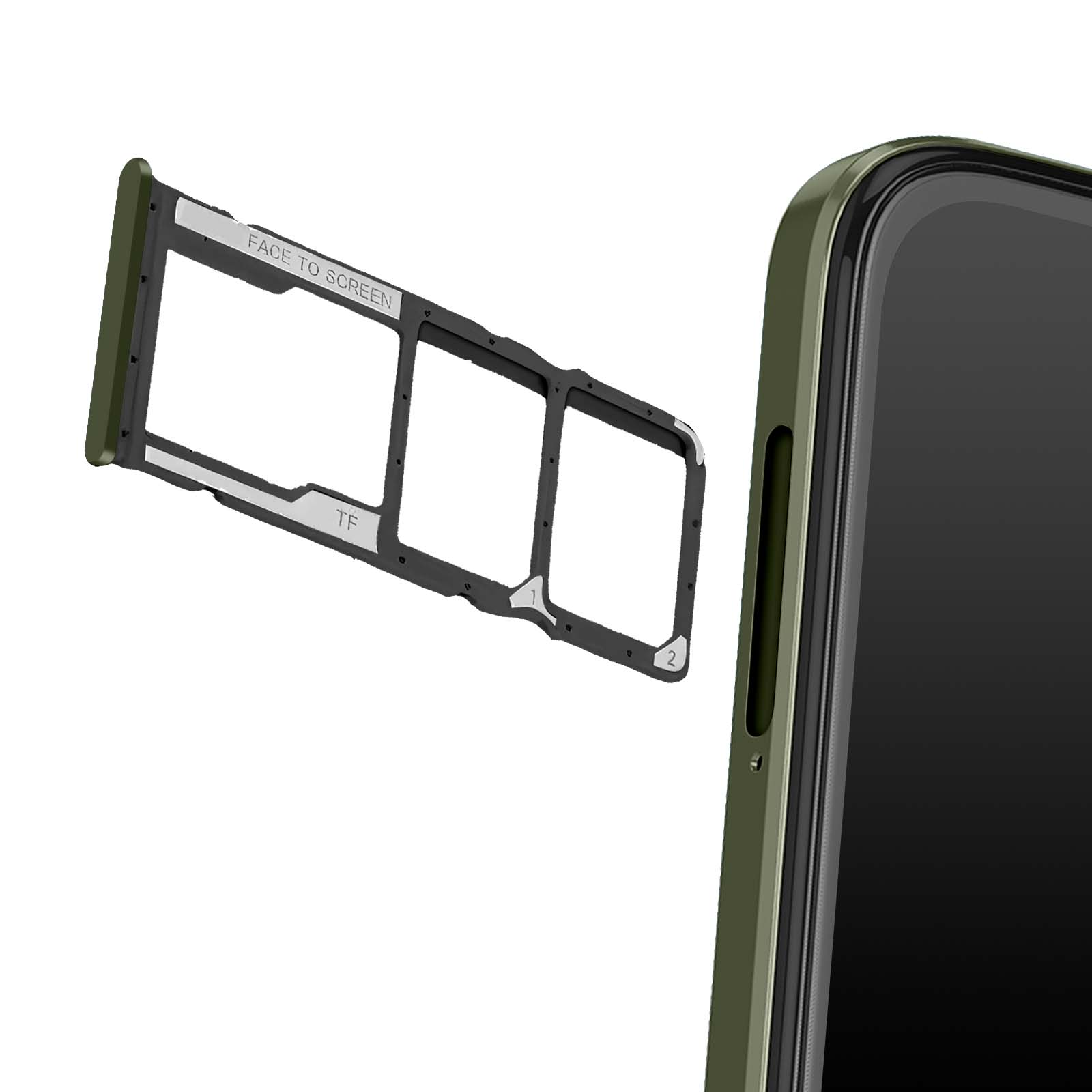 Vassoio Porta SIM Originale Per Xiaomi Redmi 8A - Slot Scheda Di Memoria SD Con Pin Di Estrazione - Ricambio Colore Rosso - 2