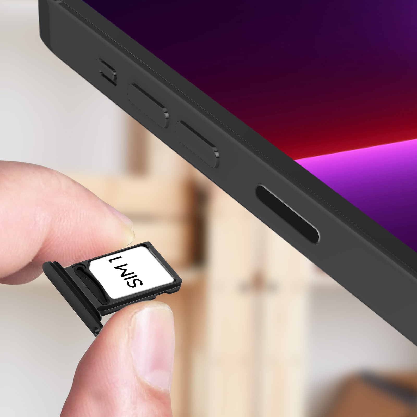 Tiroir SIM iPhone 13 Pro Max et 13 Pro carte Nano Sim - Graphite