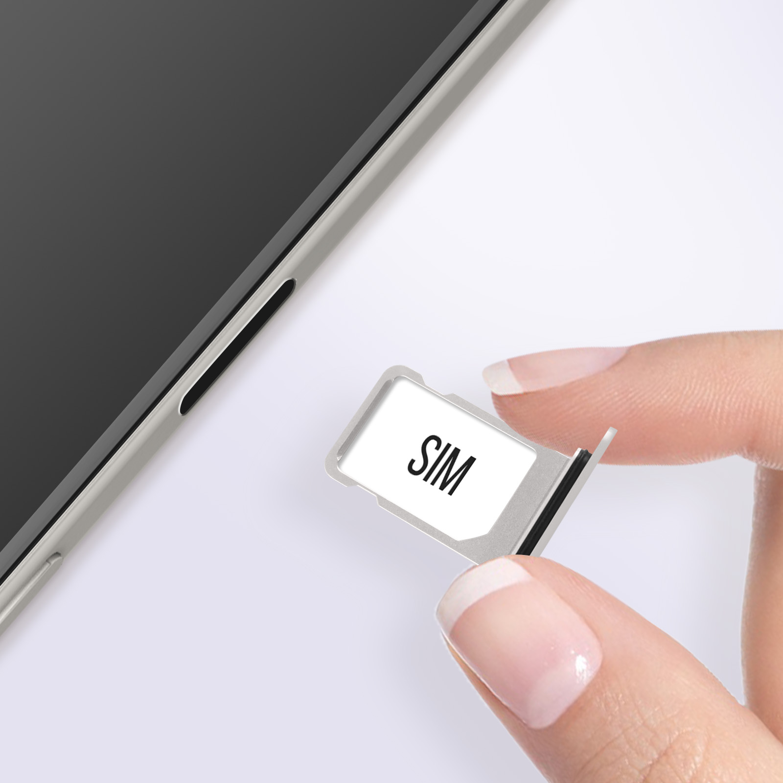 Tiroir Double Sim - Rack Carte Sim Pour IPhone 15 Pro / 15 Pro Max Blue Titanium 3798286540972