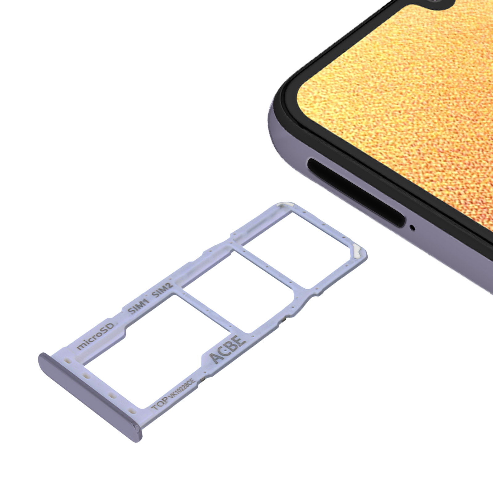 Slot Doppia Nano SIM + Micro-SD per Samsung Galaxy A32 4G Bianco