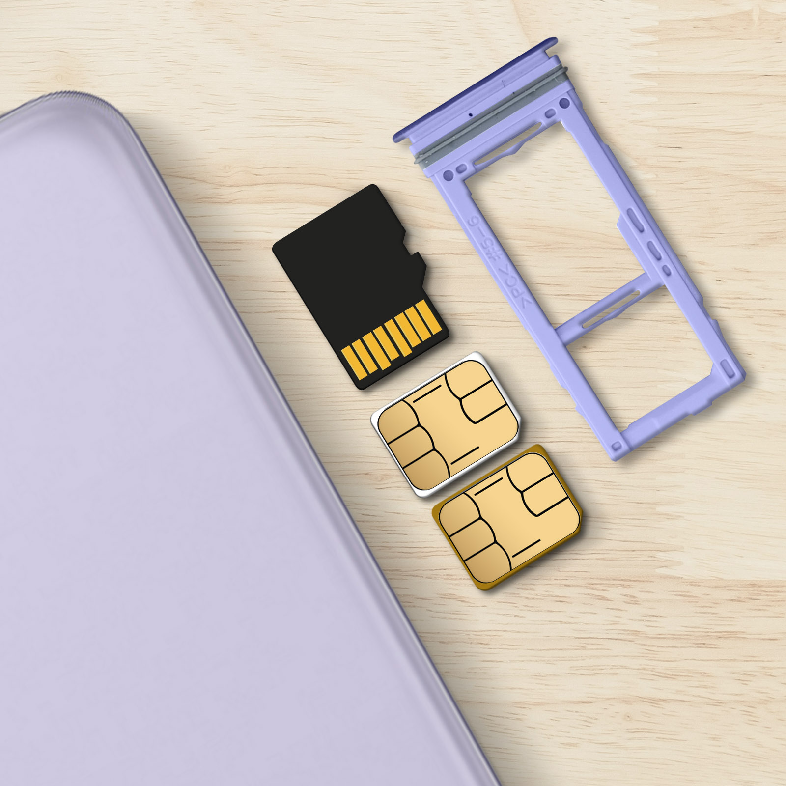 Bandeja SIM Samsung Galaxy A52 / A52s / A72 Tarjeta Nano-SIM +