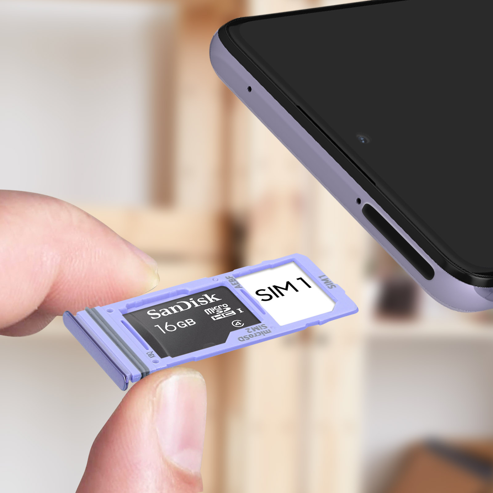 Bandeja SIM Samsung Galaxy A52 / A52s / A72 Tarjeta Nano-SIM +