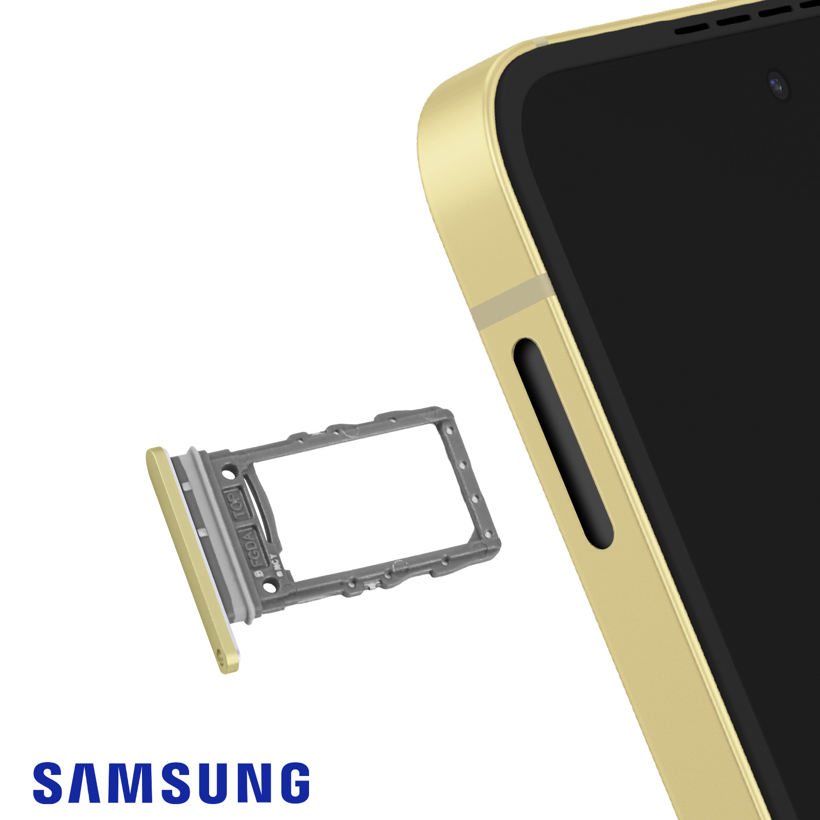 Support Double SIM De Remplacement Pour Samsung Galaxy Z Flip6 | Avec épingle D'éjection | Bleu