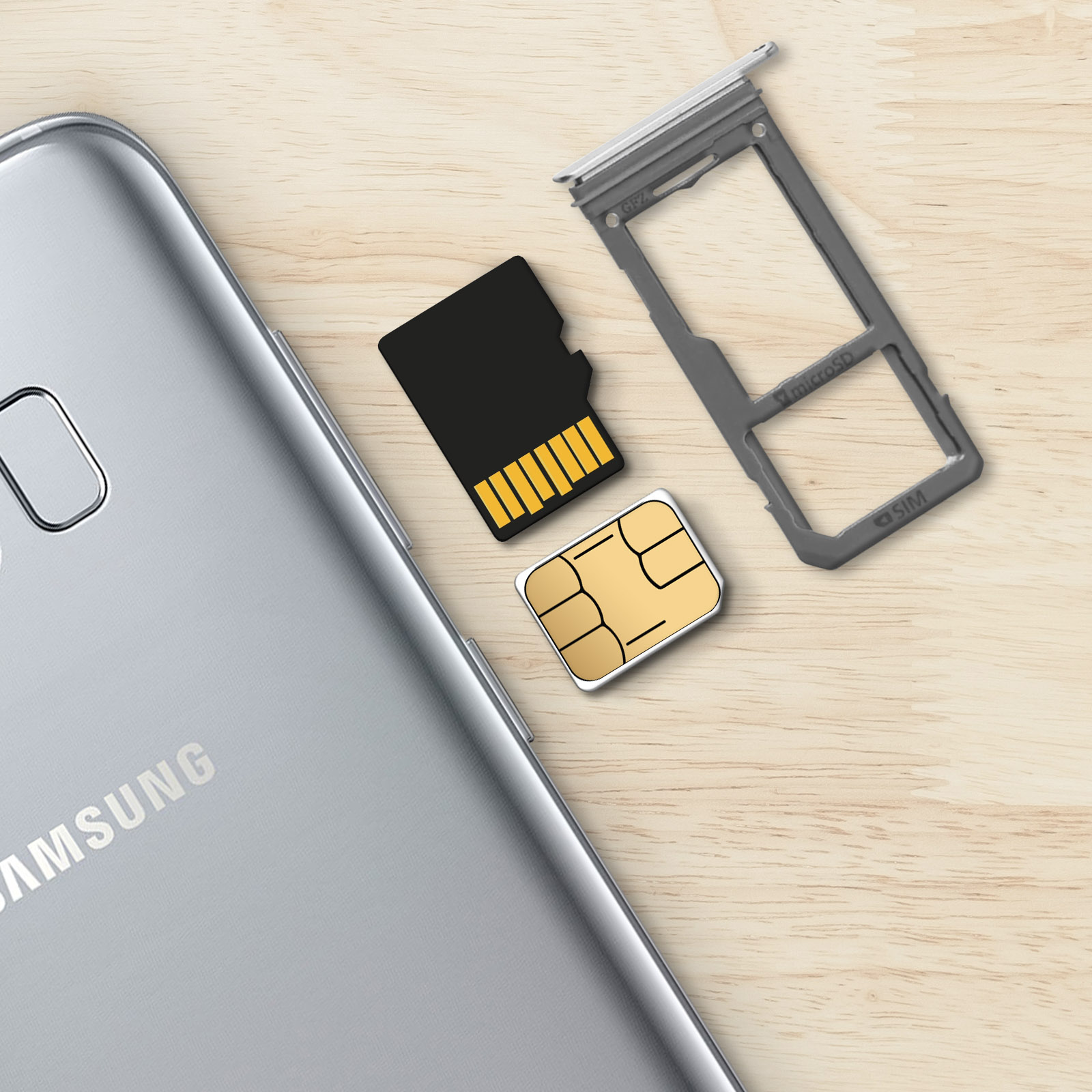 Bandeja SIM Samsung Galaxy S8 / S8 Plus Tarjeta Nano-SIM + Micro