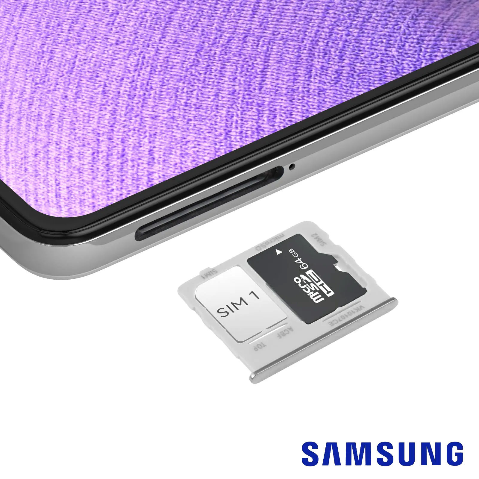 Bandeja SIM Samsung Galaxy A32 5G Nano Sim + Micro-SD - Violeta