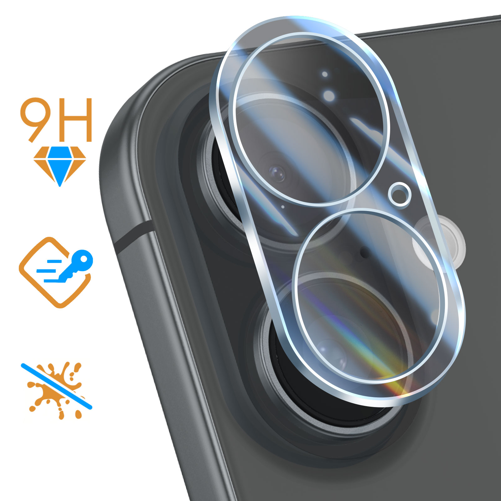 Protezione Schermo E Fotocamera GONEZ Custodia Magnetica IPhone 16 Pro