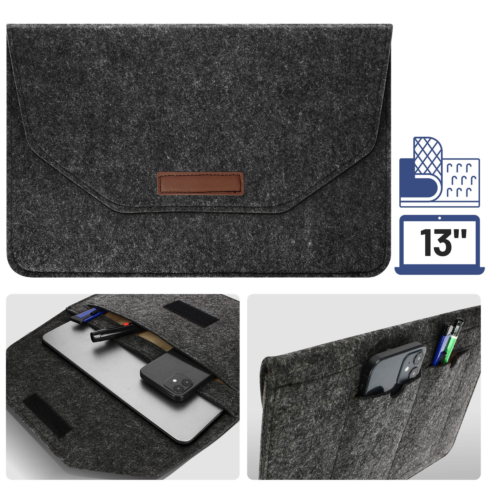 TECHGEAR Sentinel Pro Sleeve 10 - Housse De Protection Zippée Néoprène Anti-Choc Pour Tablette Acer Iconia Tab 10 Et Modèles Similaires - Bleu