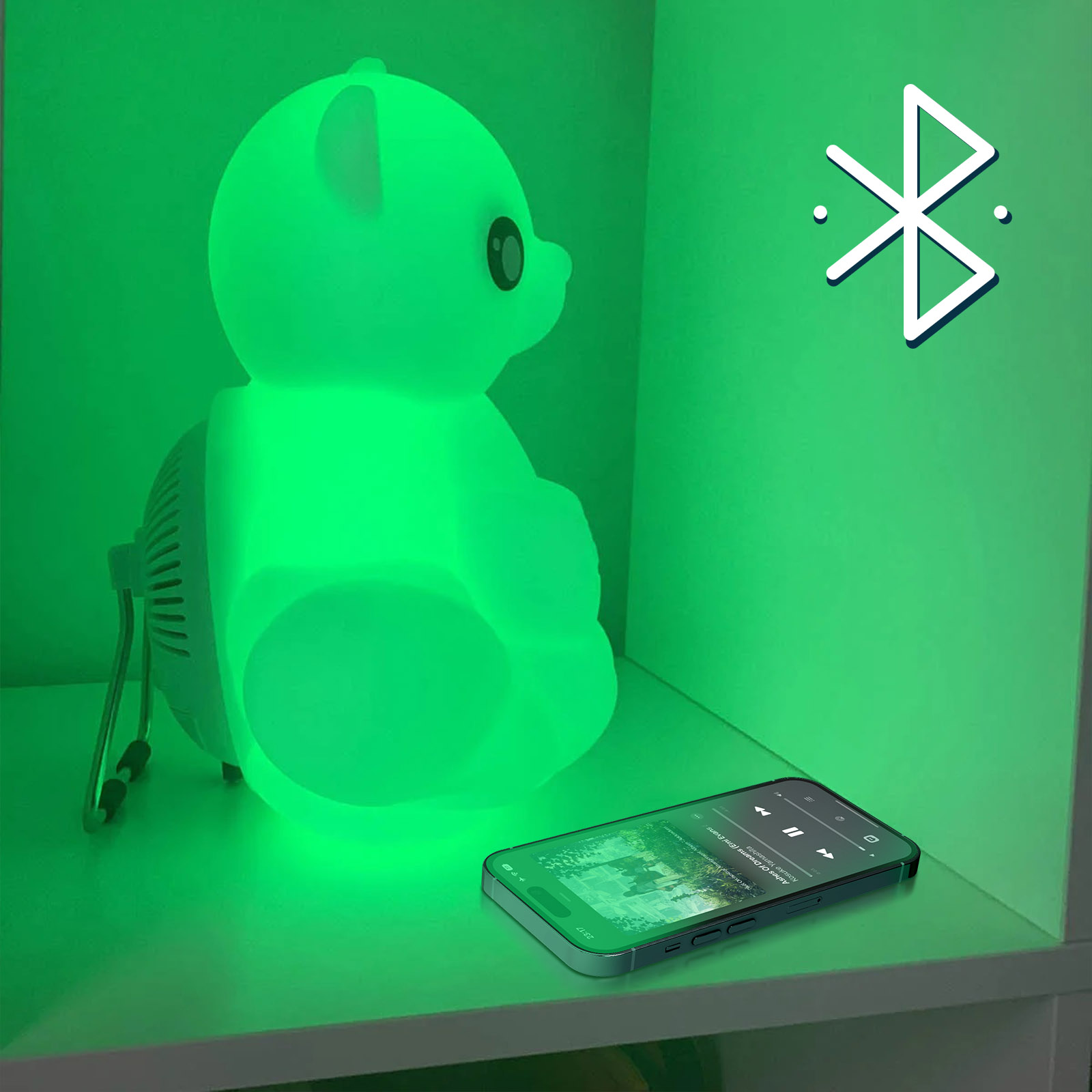 Bigben Mia Altoparlante Bluetooth Con Luce Notturna Per Bambini - Forma Di Gatto, 15W, Timer E Ricaricabile - 6