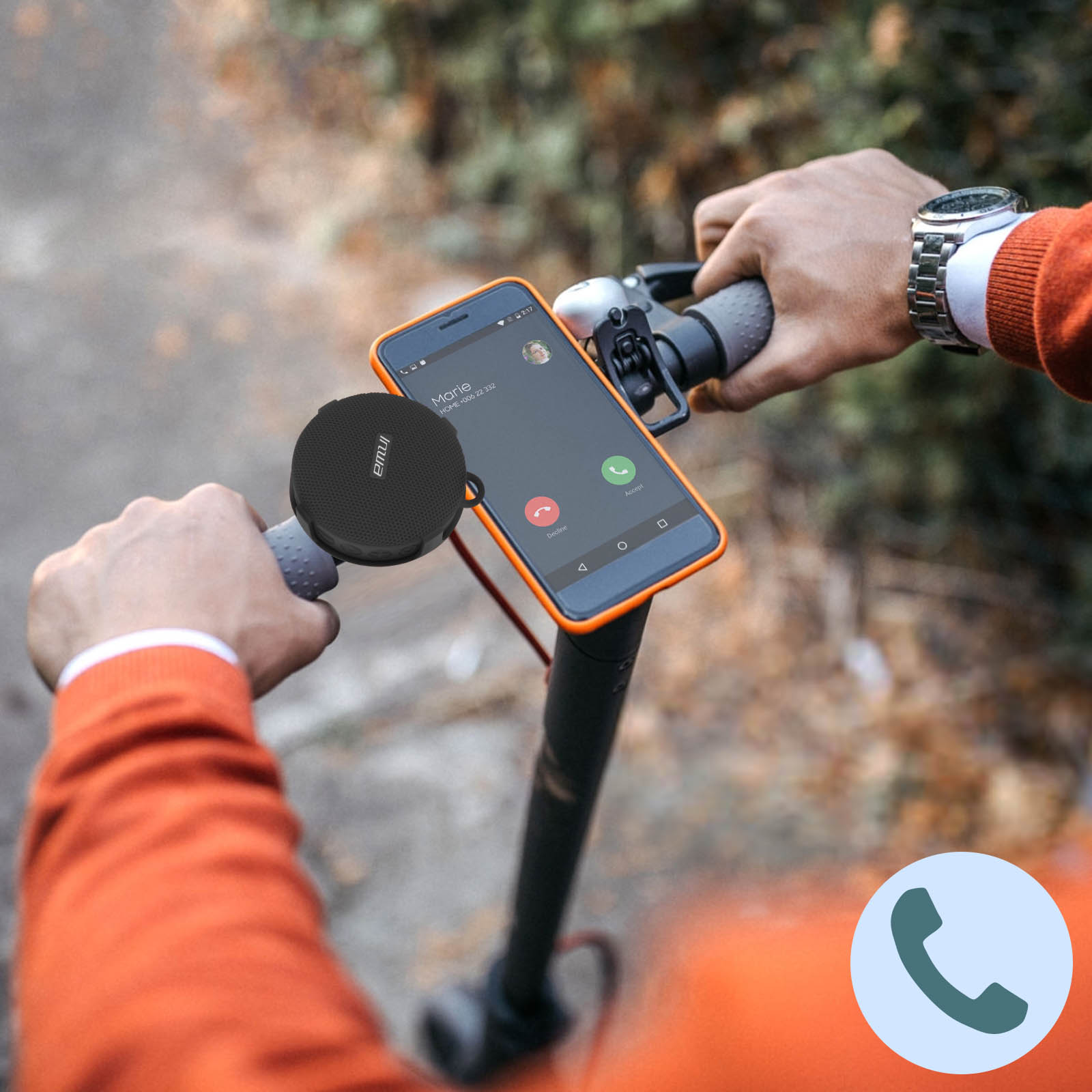 Haut-parleur De Vélo Schwinn Smart Talk – Mains Libres – Pour IPhone – Support Inclus
